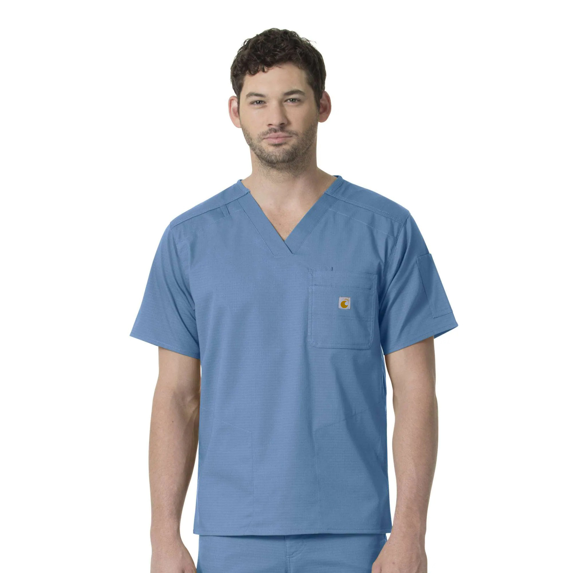 Rugged Flex Ripstop Chest Pocket Scrub Top