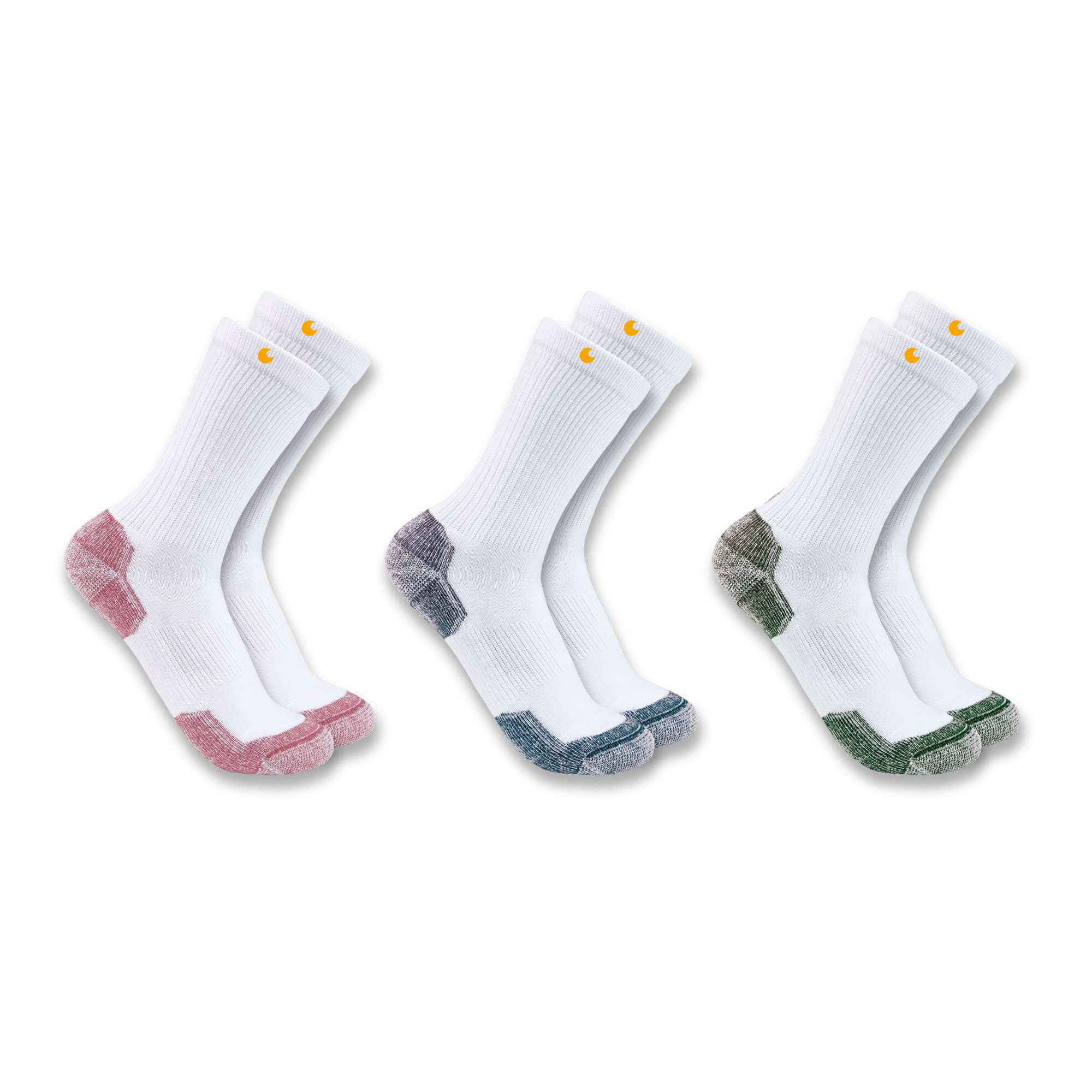 Women's Midweight Cotton Blend Crew Sock 3 Pack