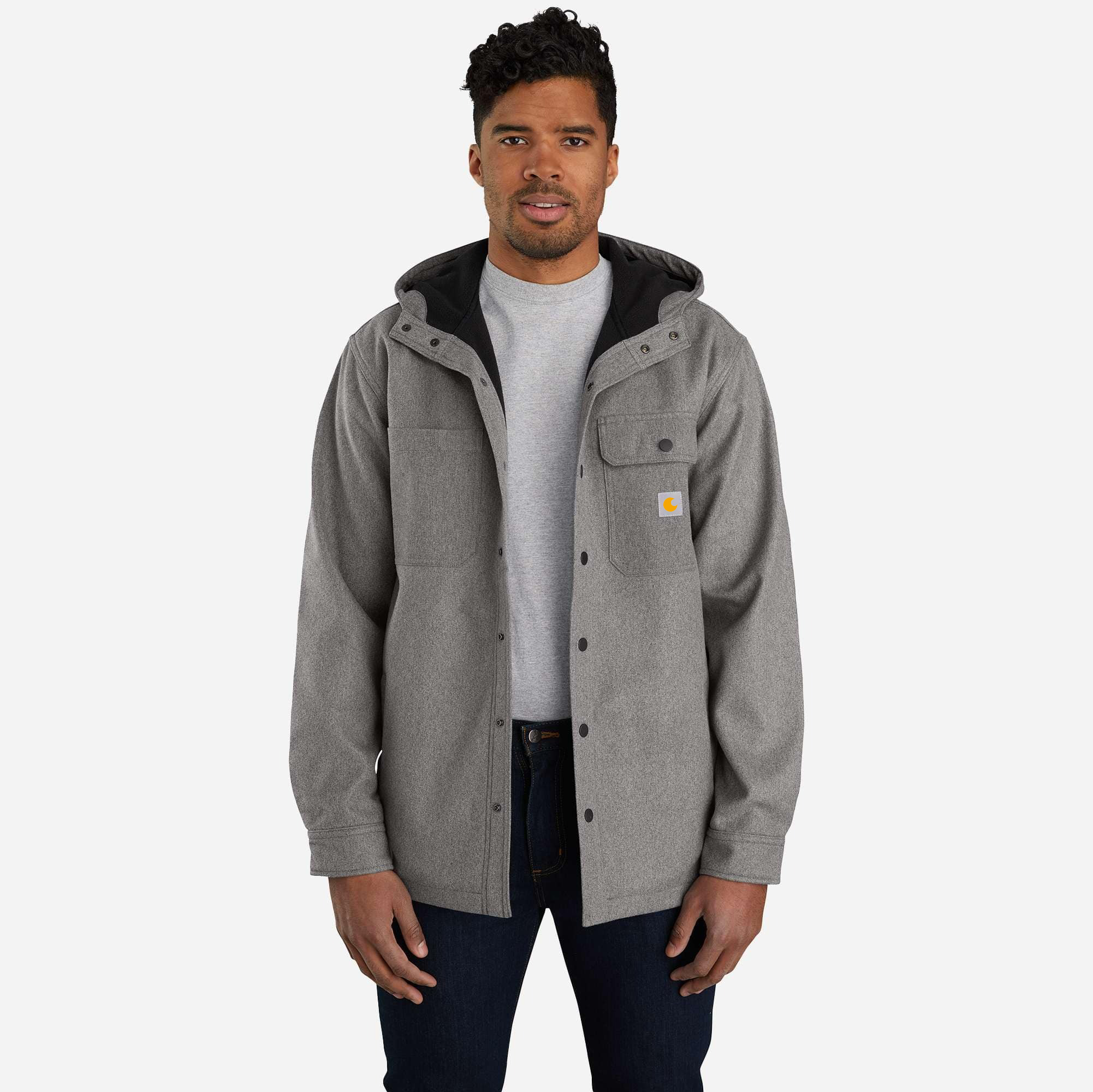 Rain Defender Relaxed Fit Heavyweight Hooded Shirt Jac