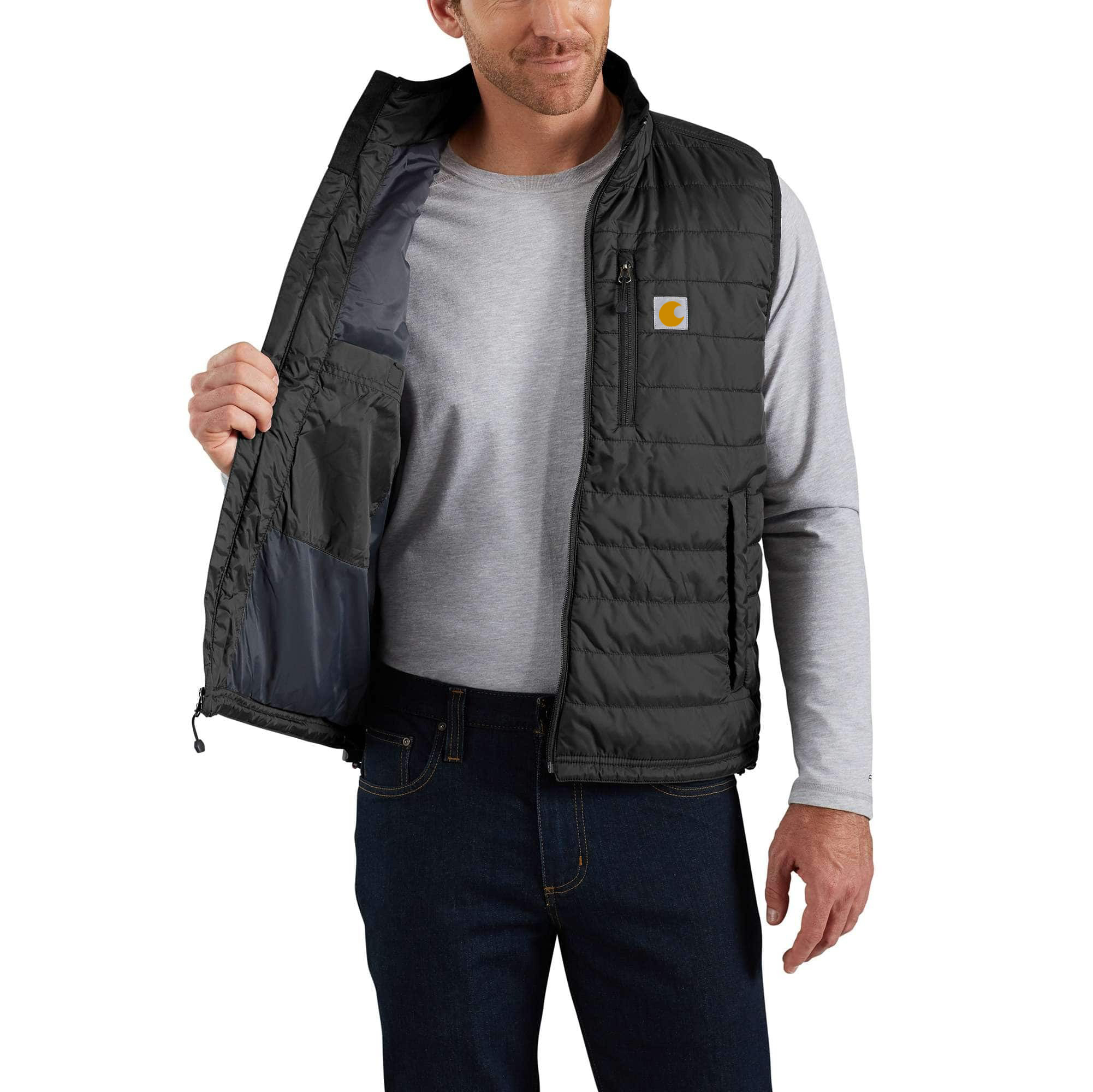 Men's Rain Defender Insulated Vest - Relaxed Fit