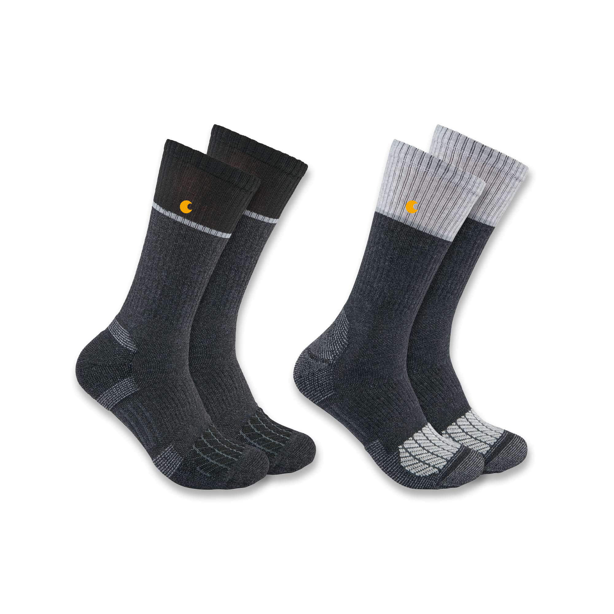 Force Midweight Steel Toe Crew Sock 2-Pack