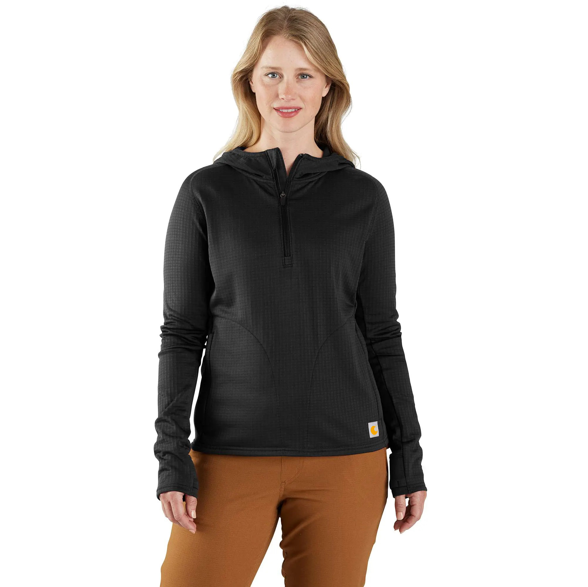 Women's Force Relaxed Fit Half-Zip Hooded Pullover