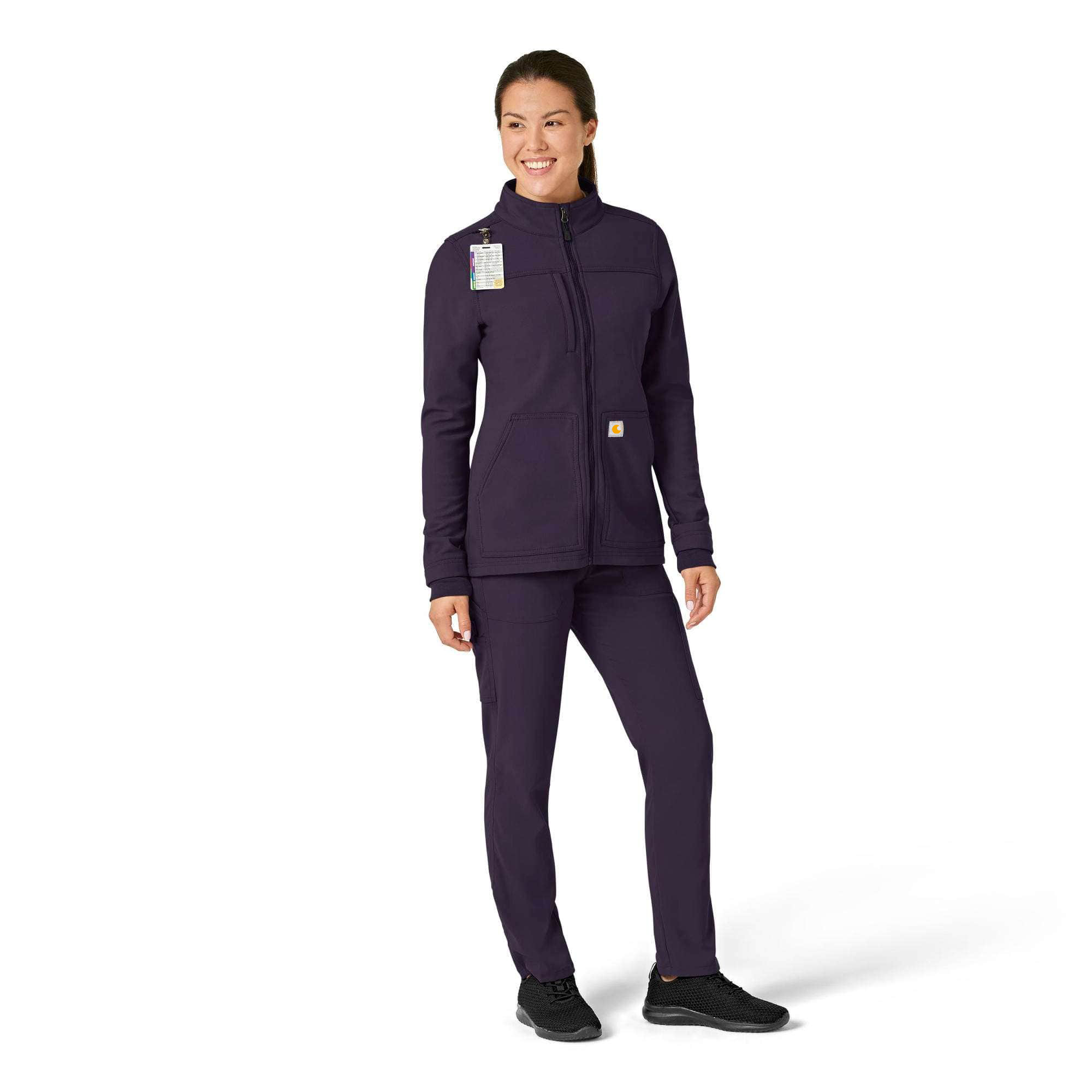 Women's Rugged Flex Peak Bonded Fleece Scrub Jacket
