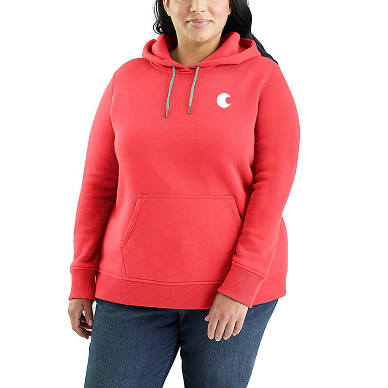 Women's Relaxed Fit Midweight Logo Sleeve Graphic Hoodie