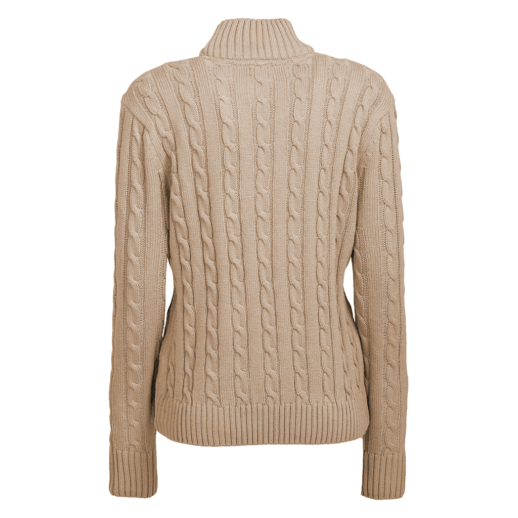 Women's Cable Knit Button Up Jersey