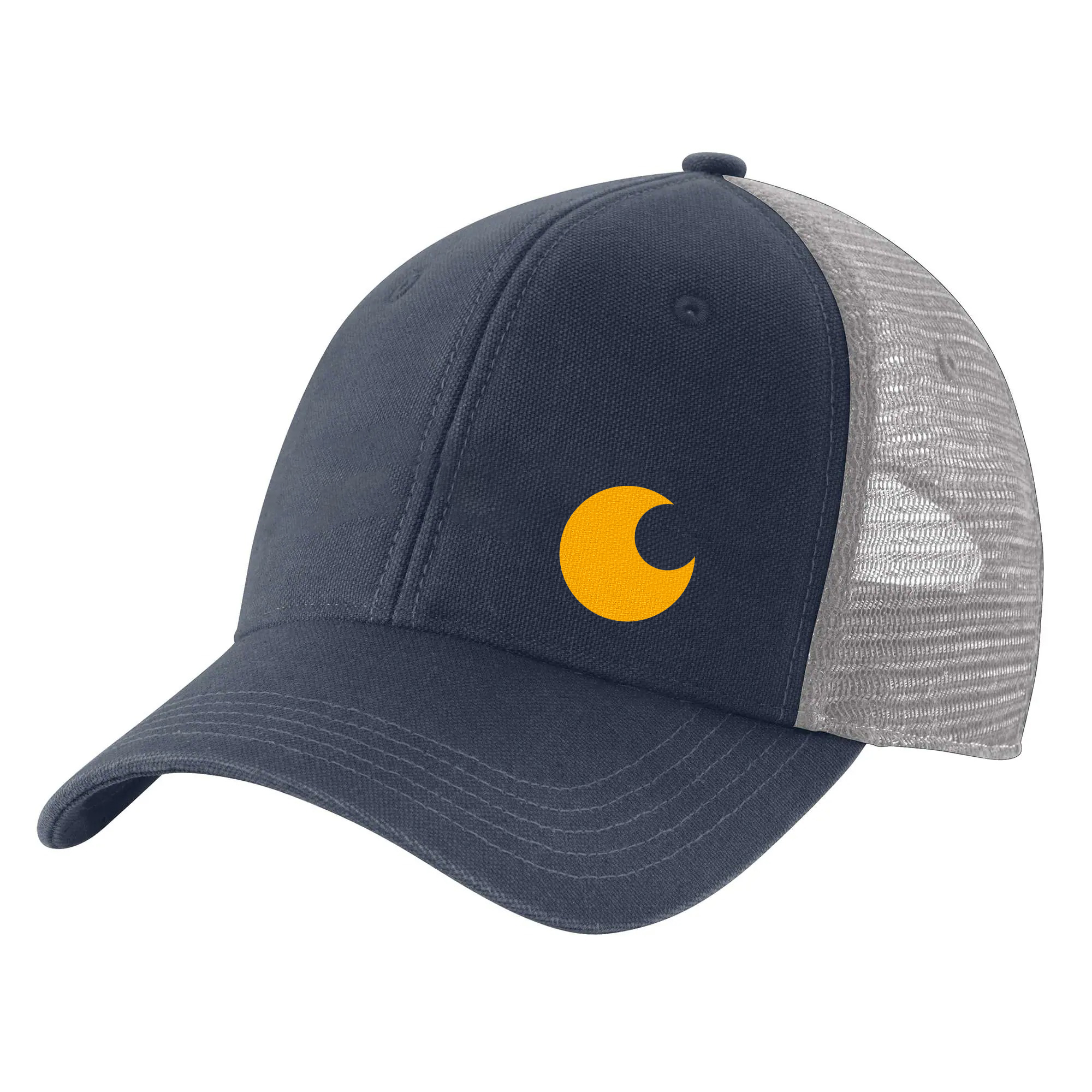 Canvas Mesh-Back Logo Graphic Cap