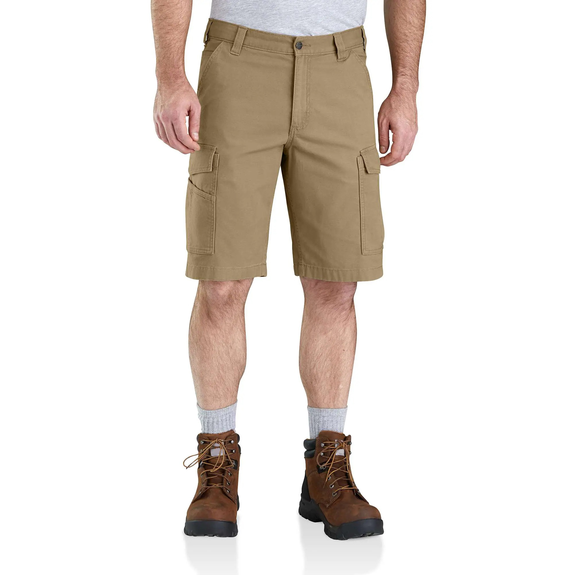 Rugged Flex Relaxed Fit Canvas Cargo Work Short