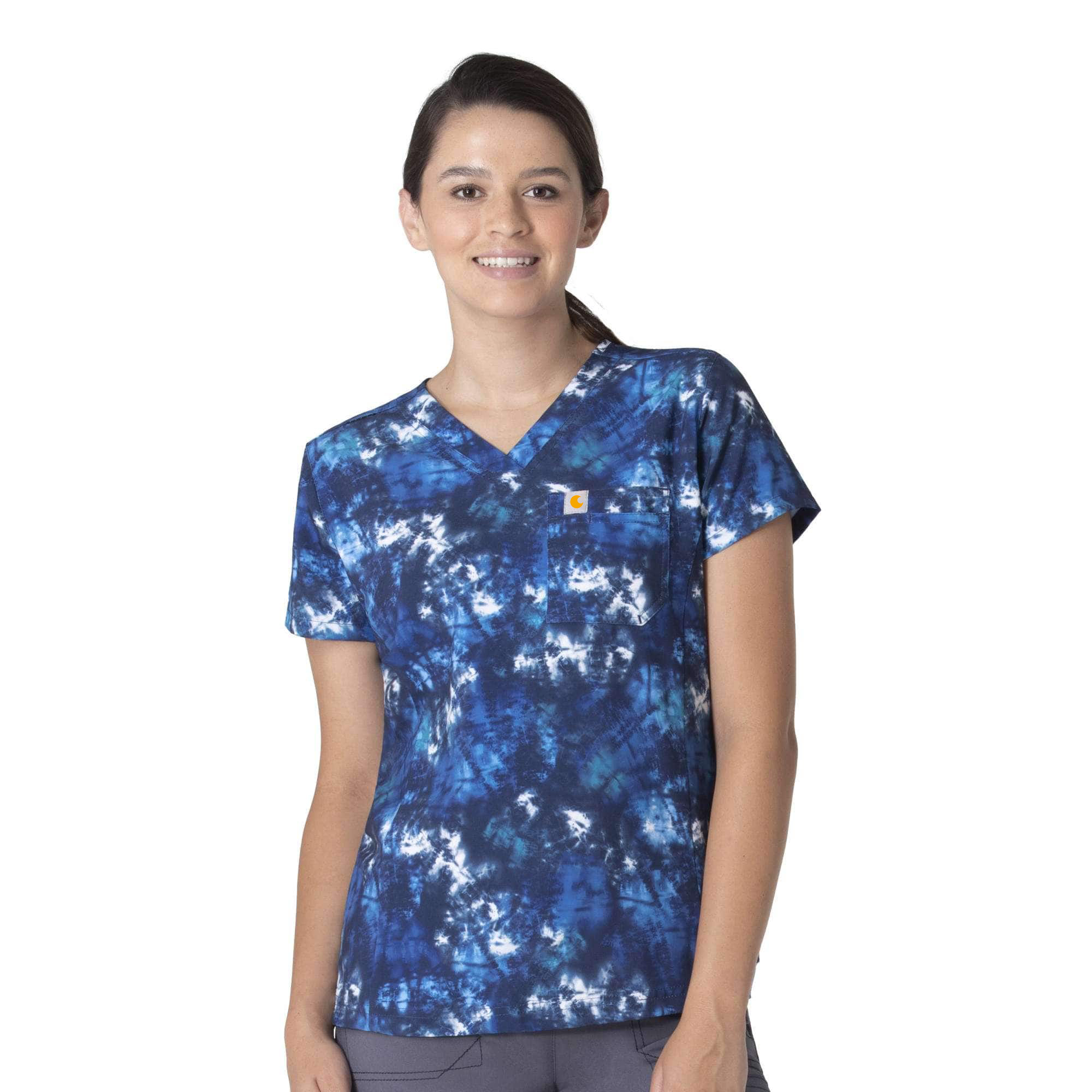Women's Force Tuck-In Scrub Print Top