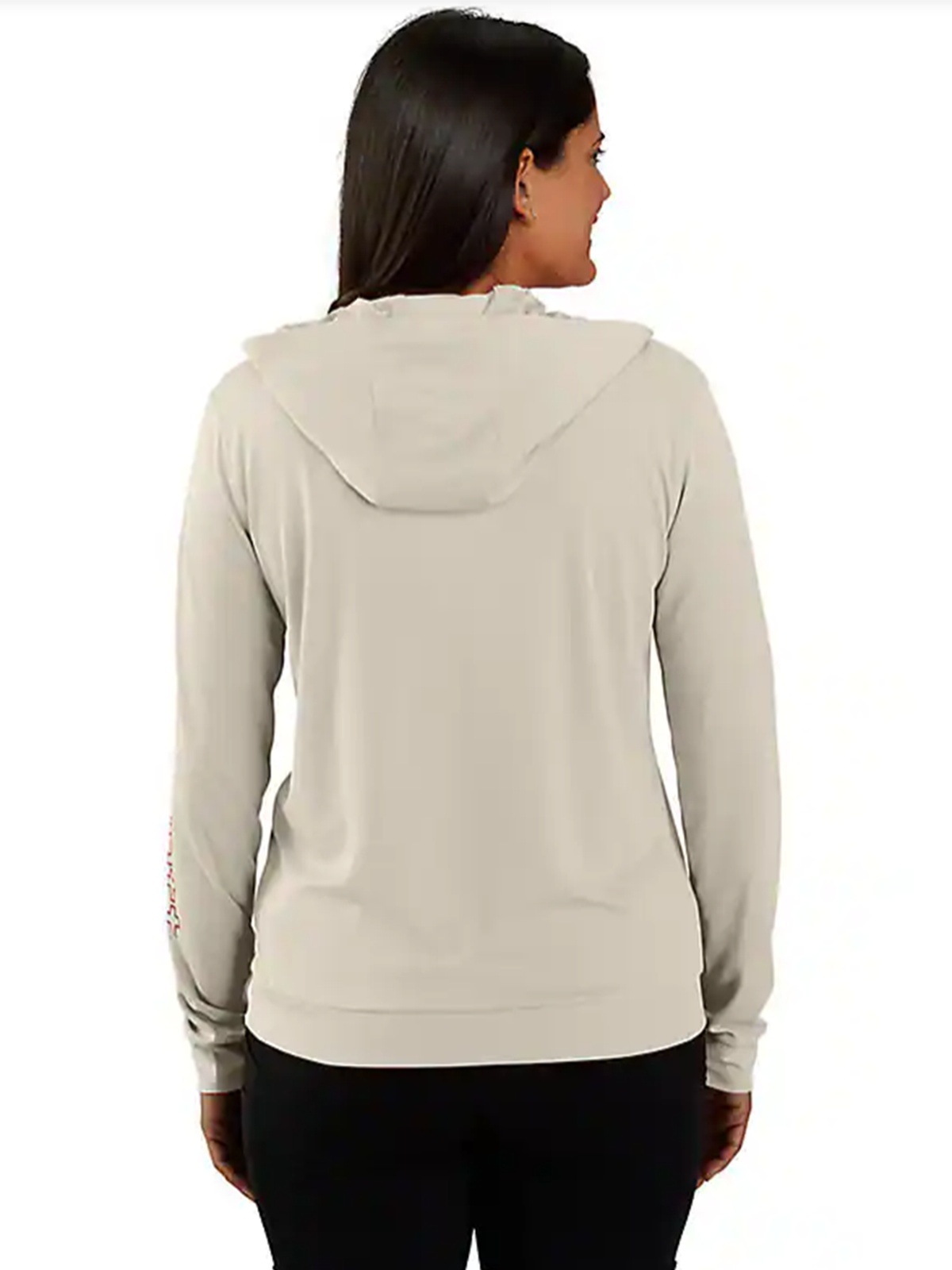 Women's Relaxed Fit Lightweight Long-Sleeve Hooded Graphic T-Shirt