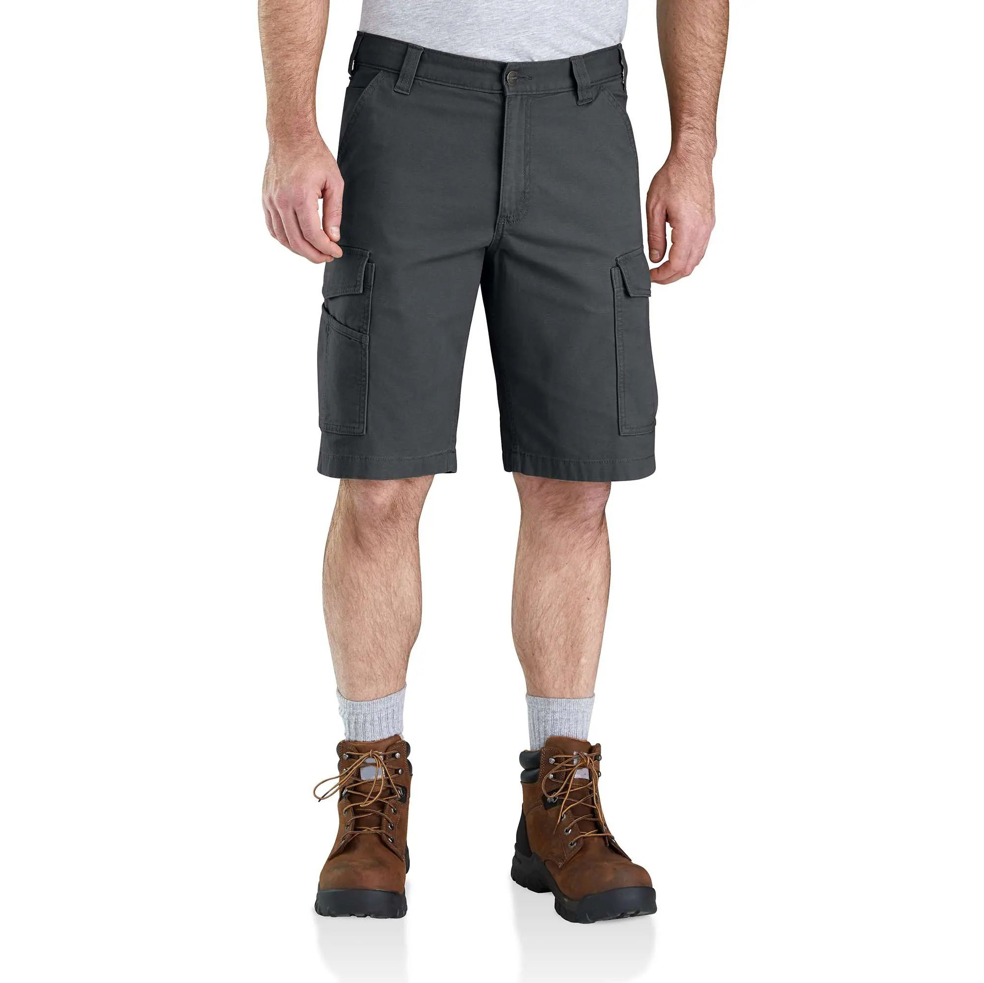Rugged Flex Relaxed Fit Canvas Cargo Work Short