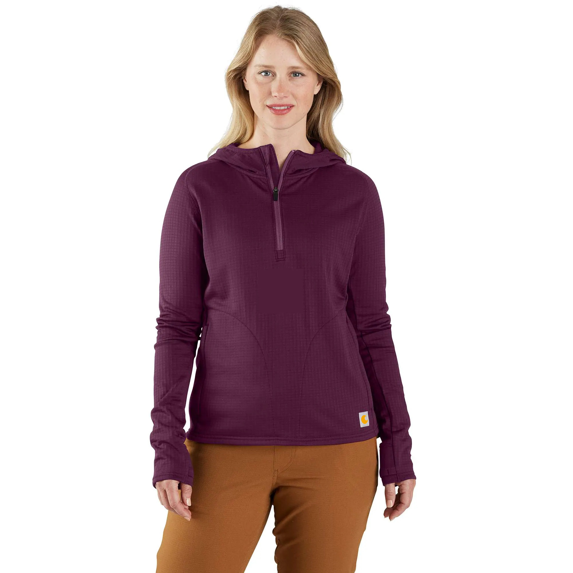Women's Force Relaxed Fit Half-Zip Hooded Pullover