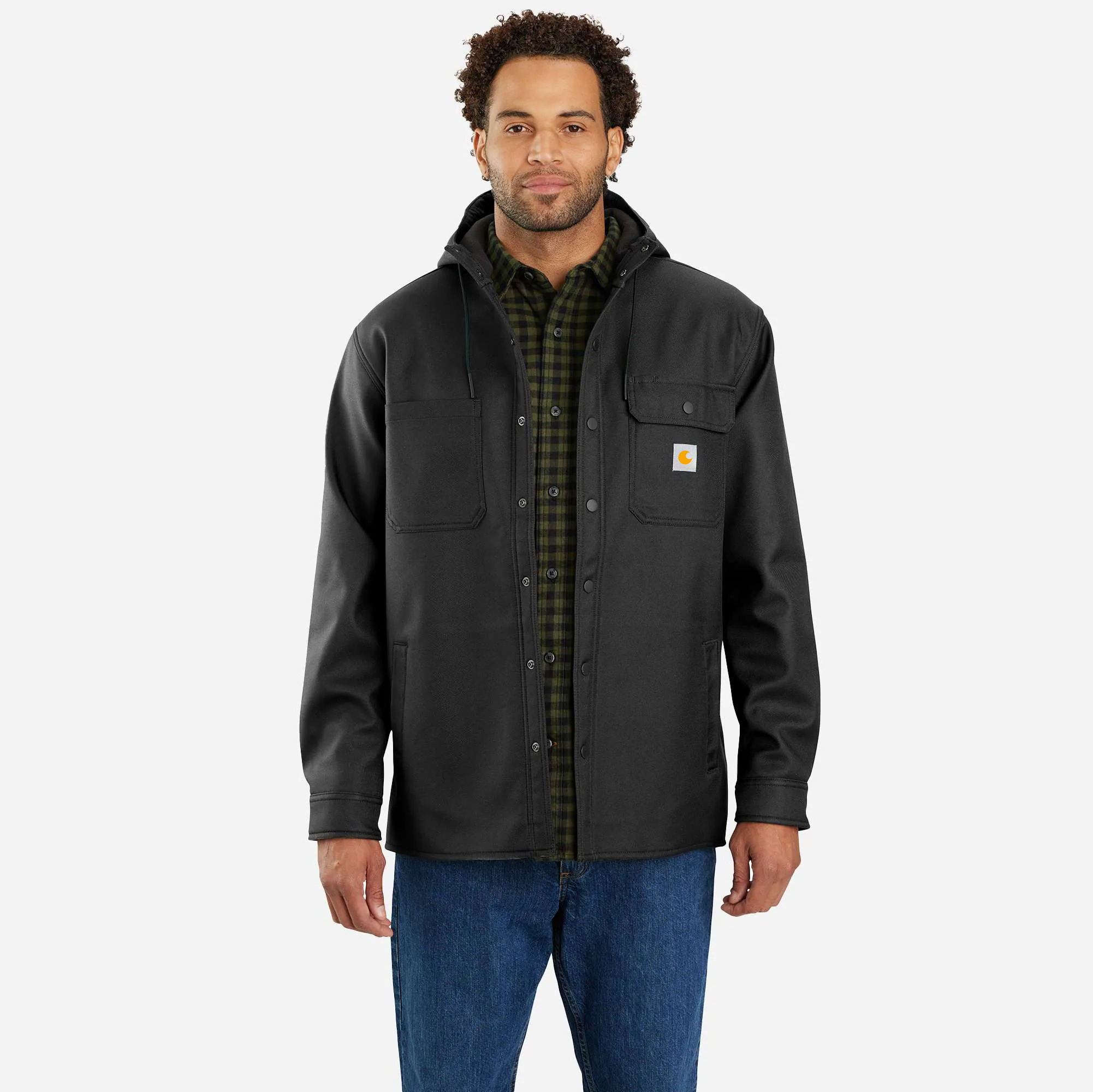 Rain Defender Relaxed Fit Heavyweight Hooded Shirt Jac