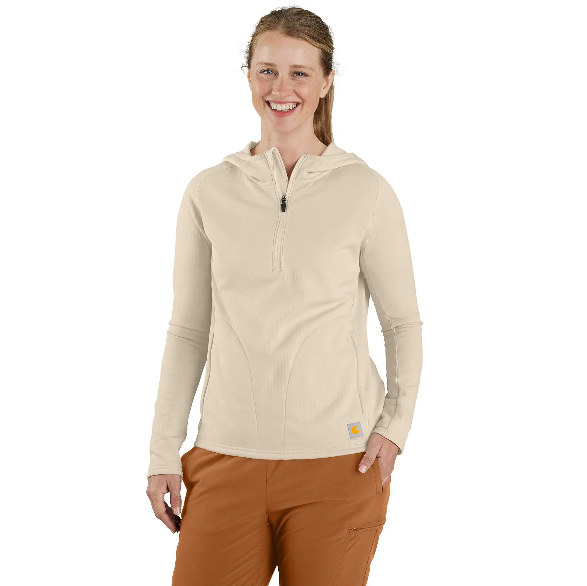 Women's Force Relaxed Fit Half-Zip Hooded Pullover