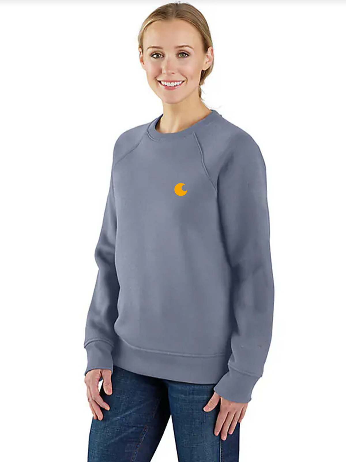 Women's Relaxed Fit Midweight Graphic Crewneck Sweatshirt