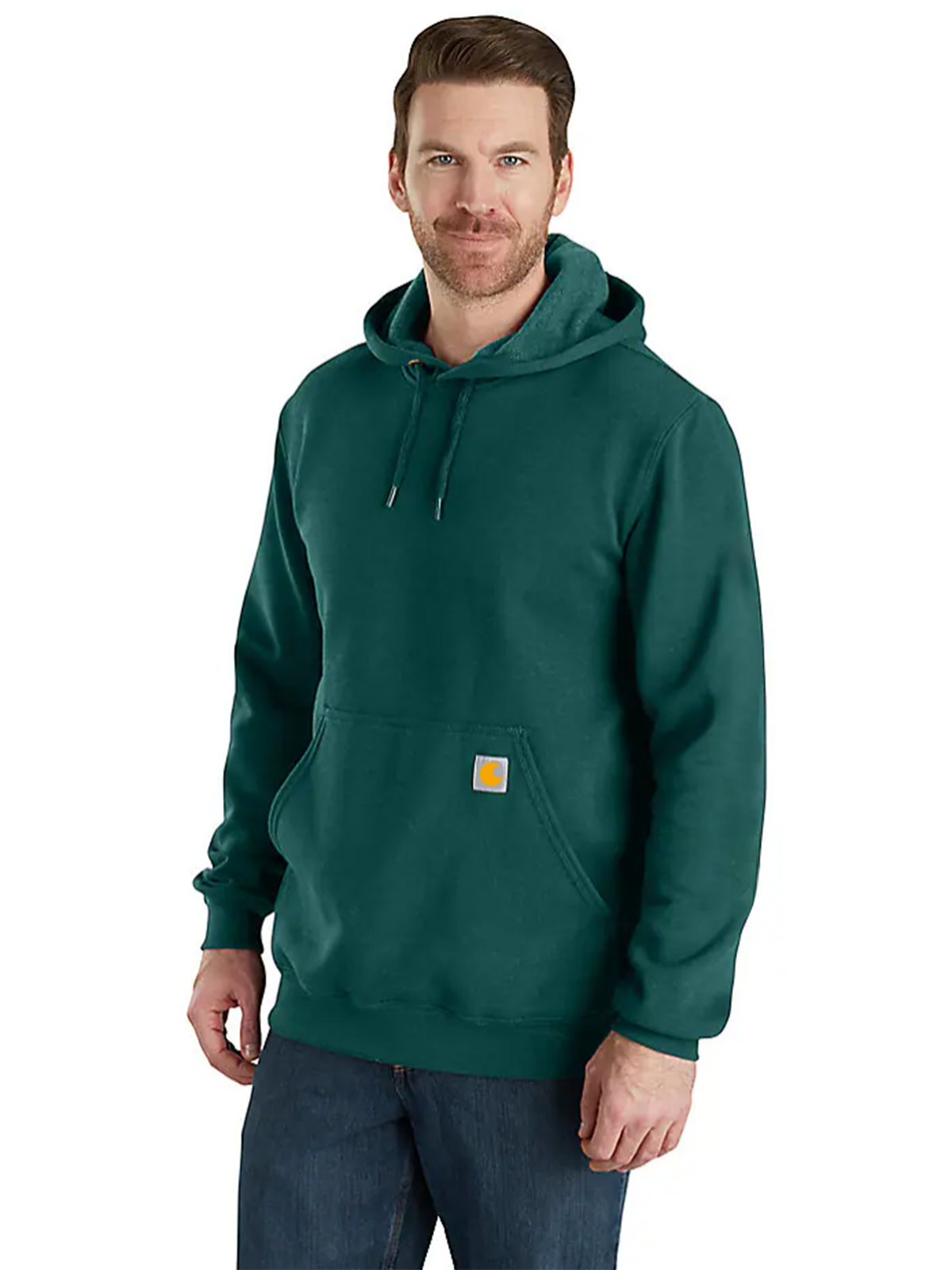 Loose Fit Midweight Logo Sleeve Graphic Hoodie