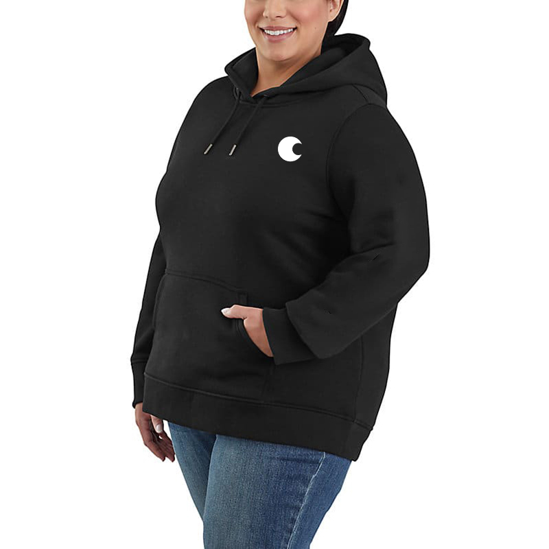 Women's Relaxed Fit Midweight Logo Sleeve Graphic Hoodie