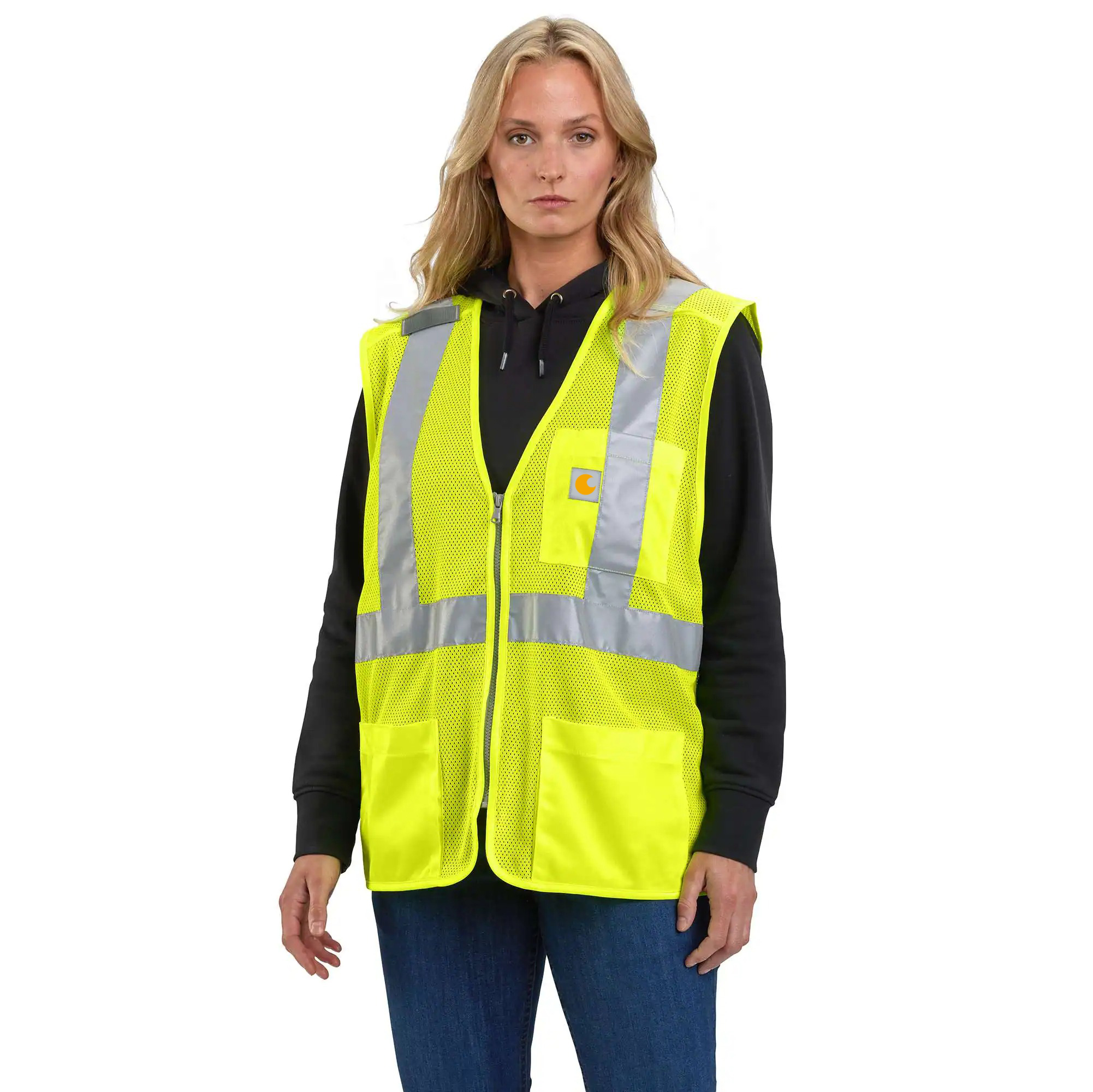 High-Visibility Mesh Multi-Pocket Class 2 Vest
