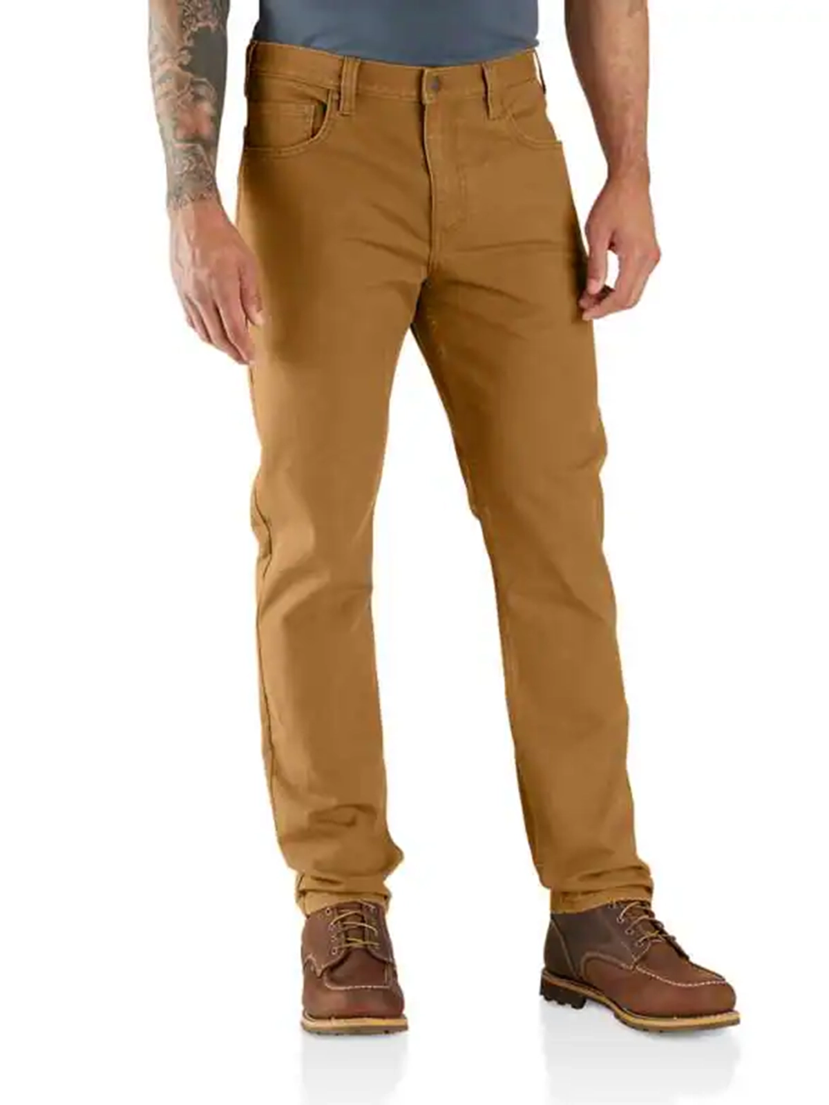 Men's Slim Fit Duck Down 5 Pocket Tapered Work Pants