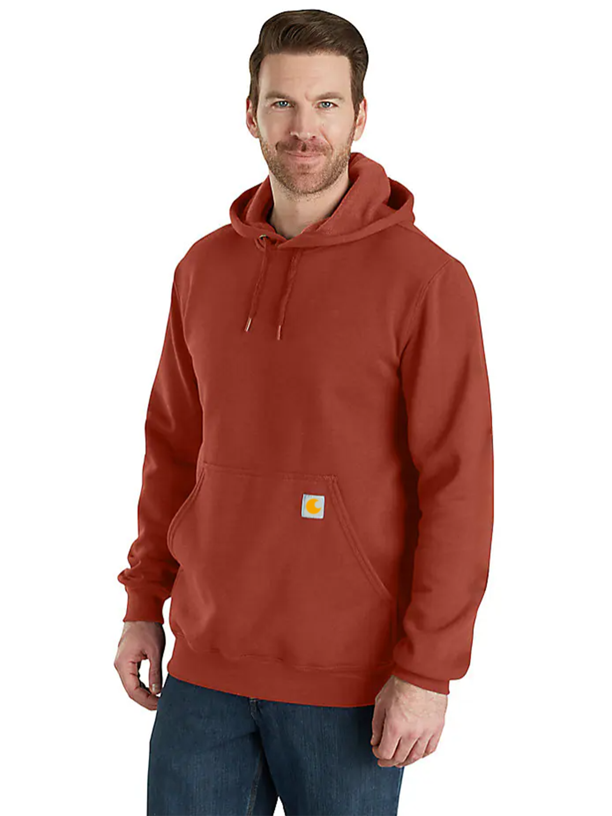 Loose Fit Midweight Logo Sleeve Graphic Hoodie