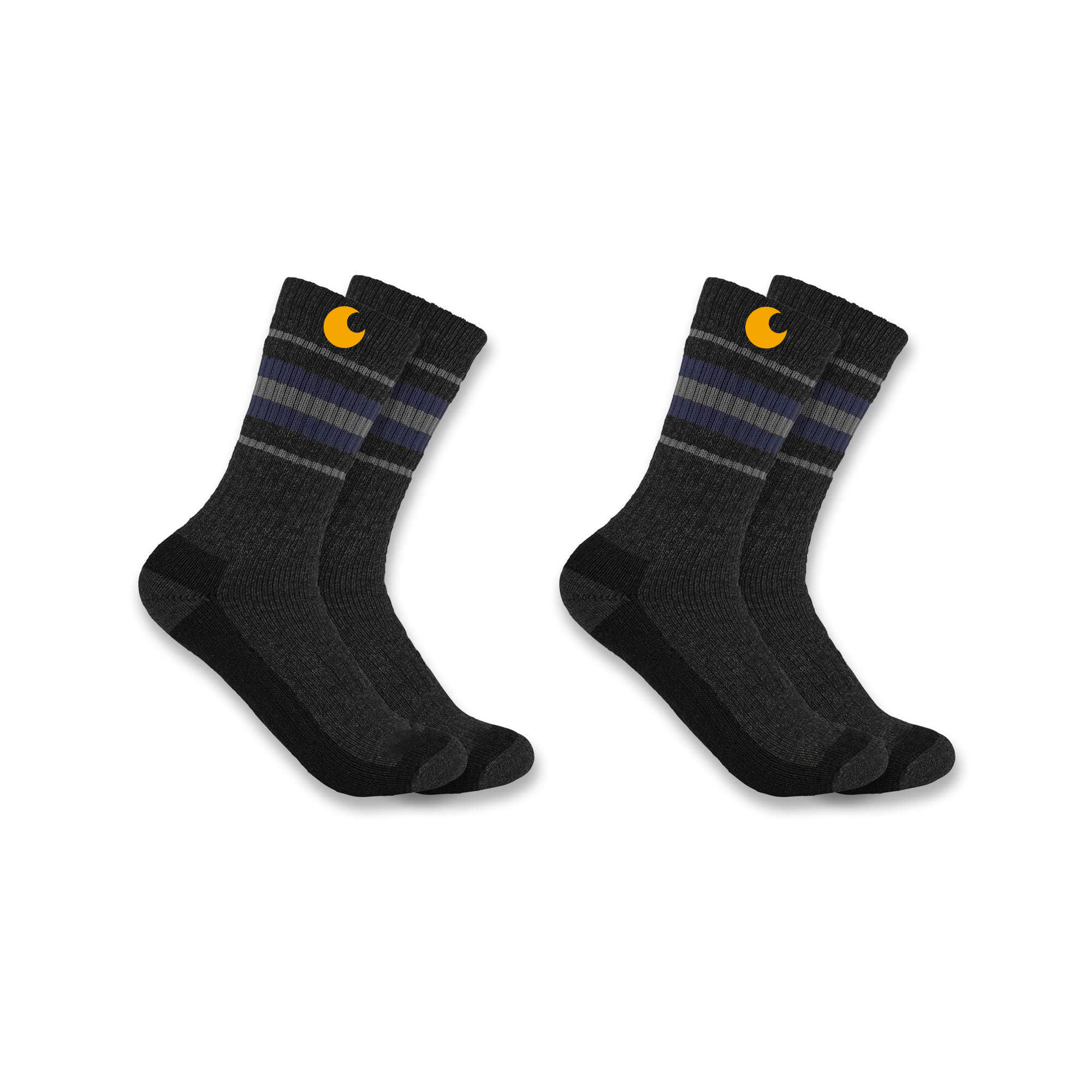 Women's Heavyweight Synthetic-Wool Blend Crew Sock 2-Pack