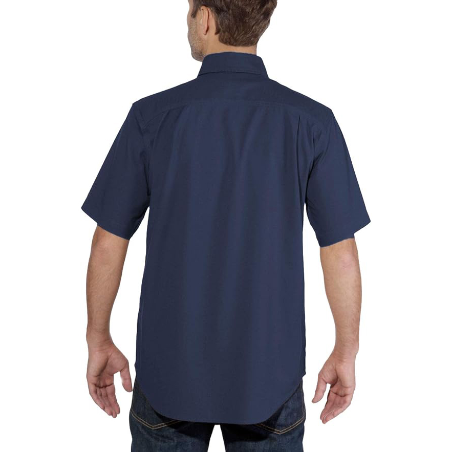 Men's Rugged Flex Relaxed Fit Midweight Canvas Short-Sleeve Shirt