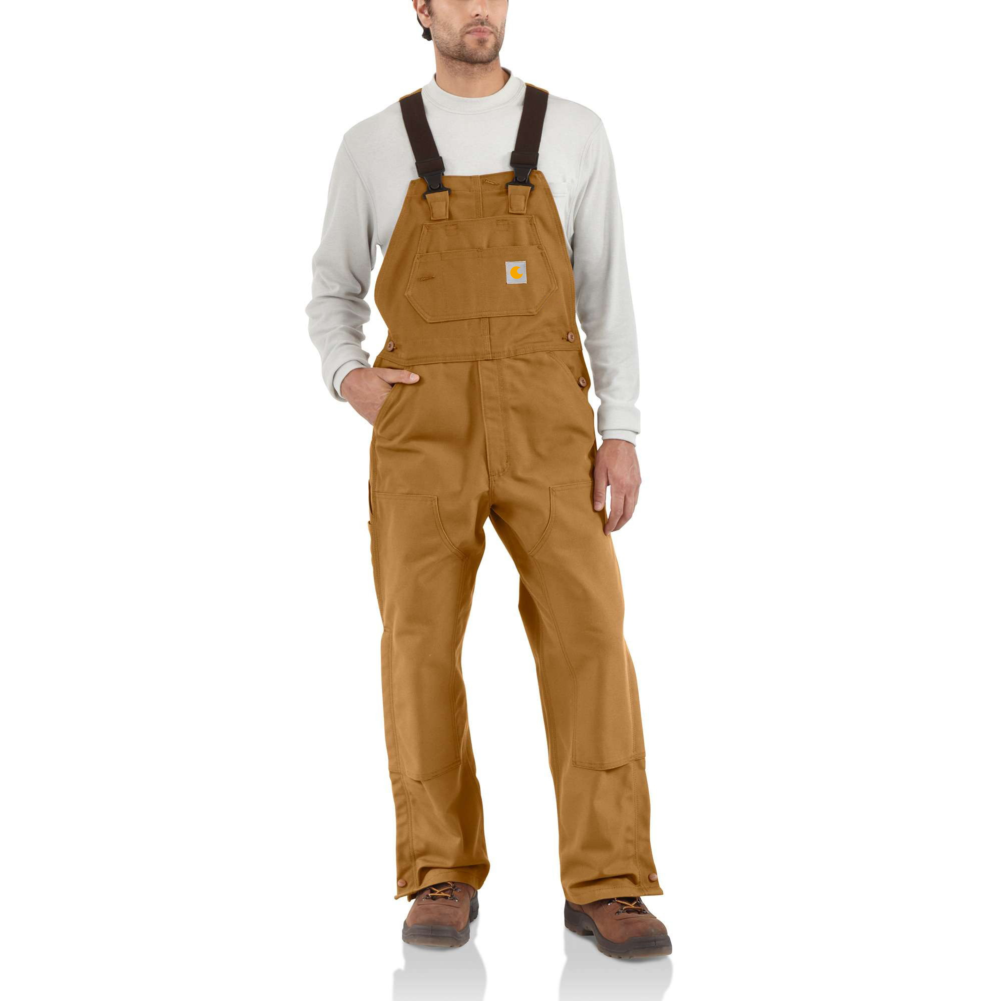 Flame-Resistant Duck Bib Overall/Unlined