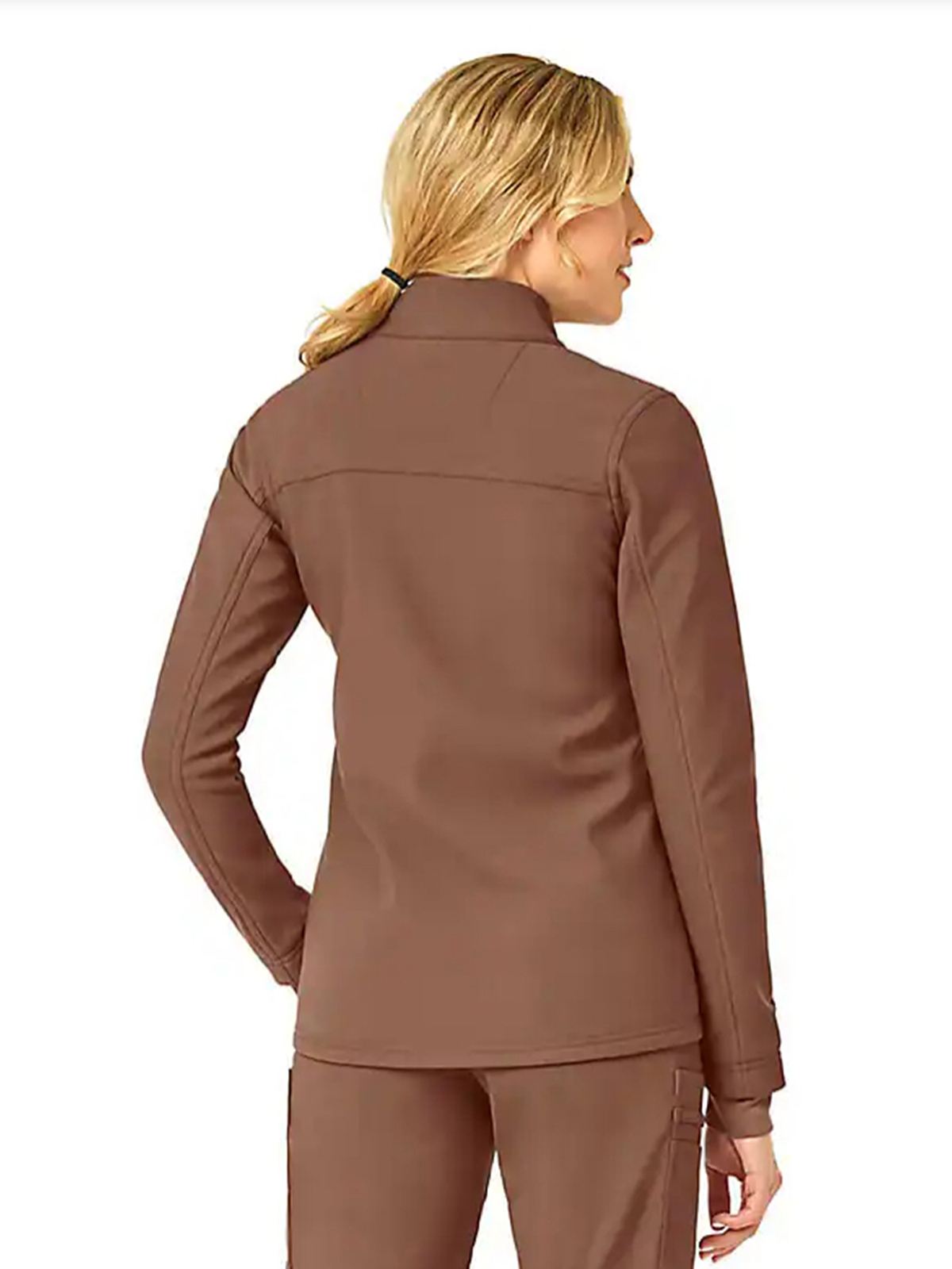 Women's Rugged Flex Peak Bonded Fleece Scrub Jacket