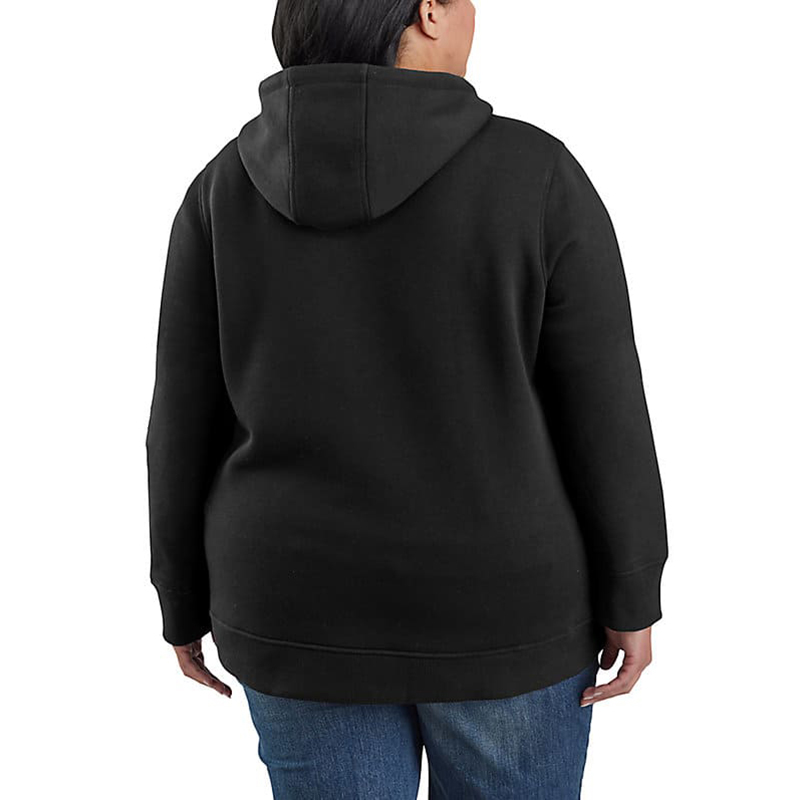 Women's Relaxed Fit Midweight Logo Sleeve Graphic Hoodie