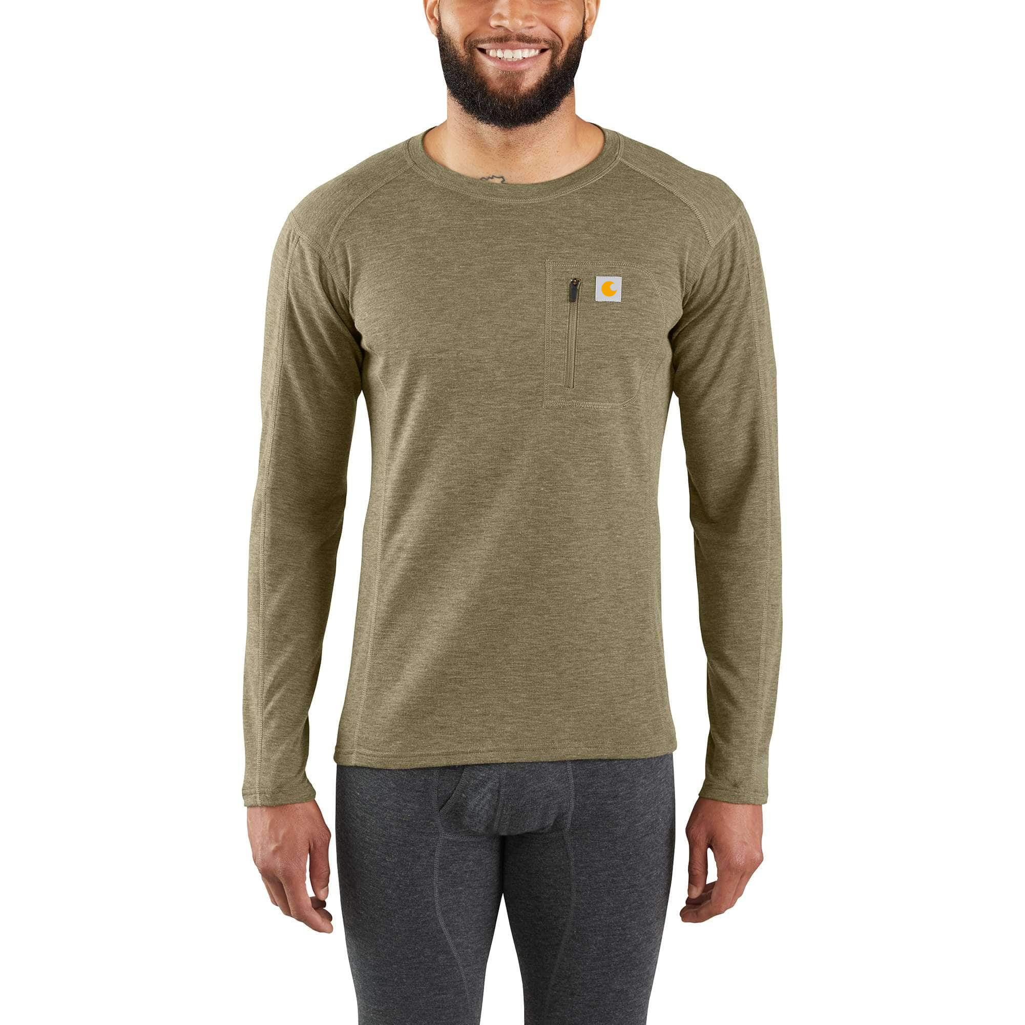 Men's Base Layer Thermal Shirt - Heavyweight - Synthetic-Wool Blend