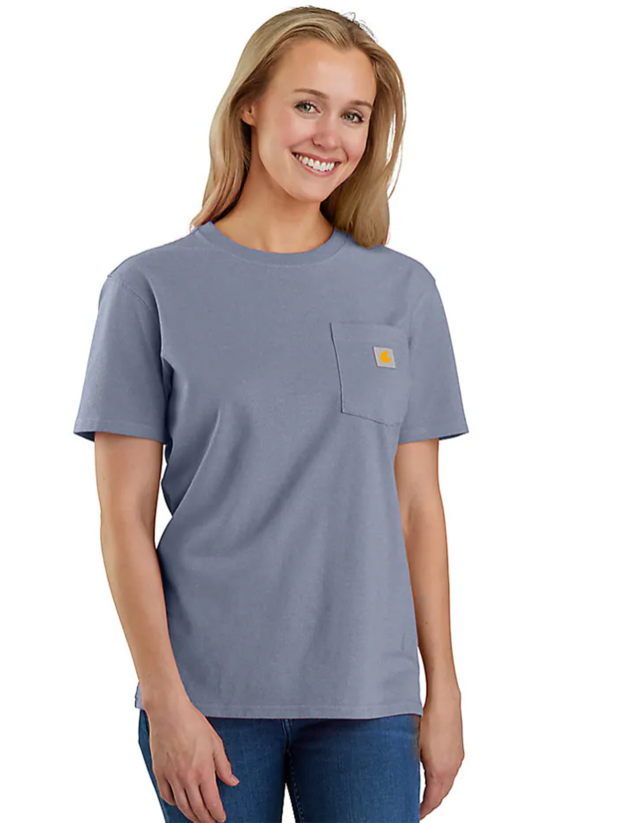 Women's Loose Fit Heavyweight Short-Sleeve Pocket T-Shirt