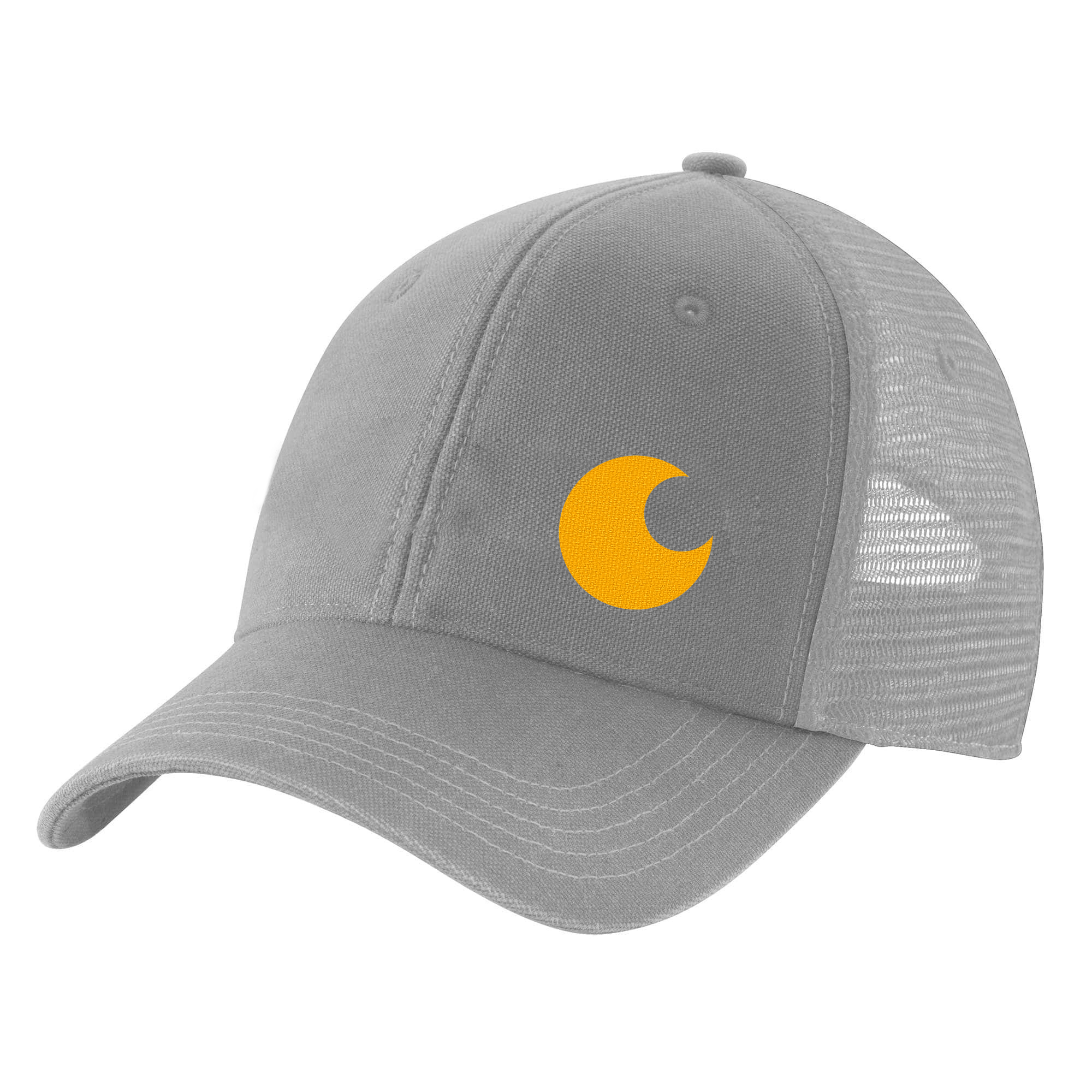 Canvas Mesh-Back Logo Graphic Cap