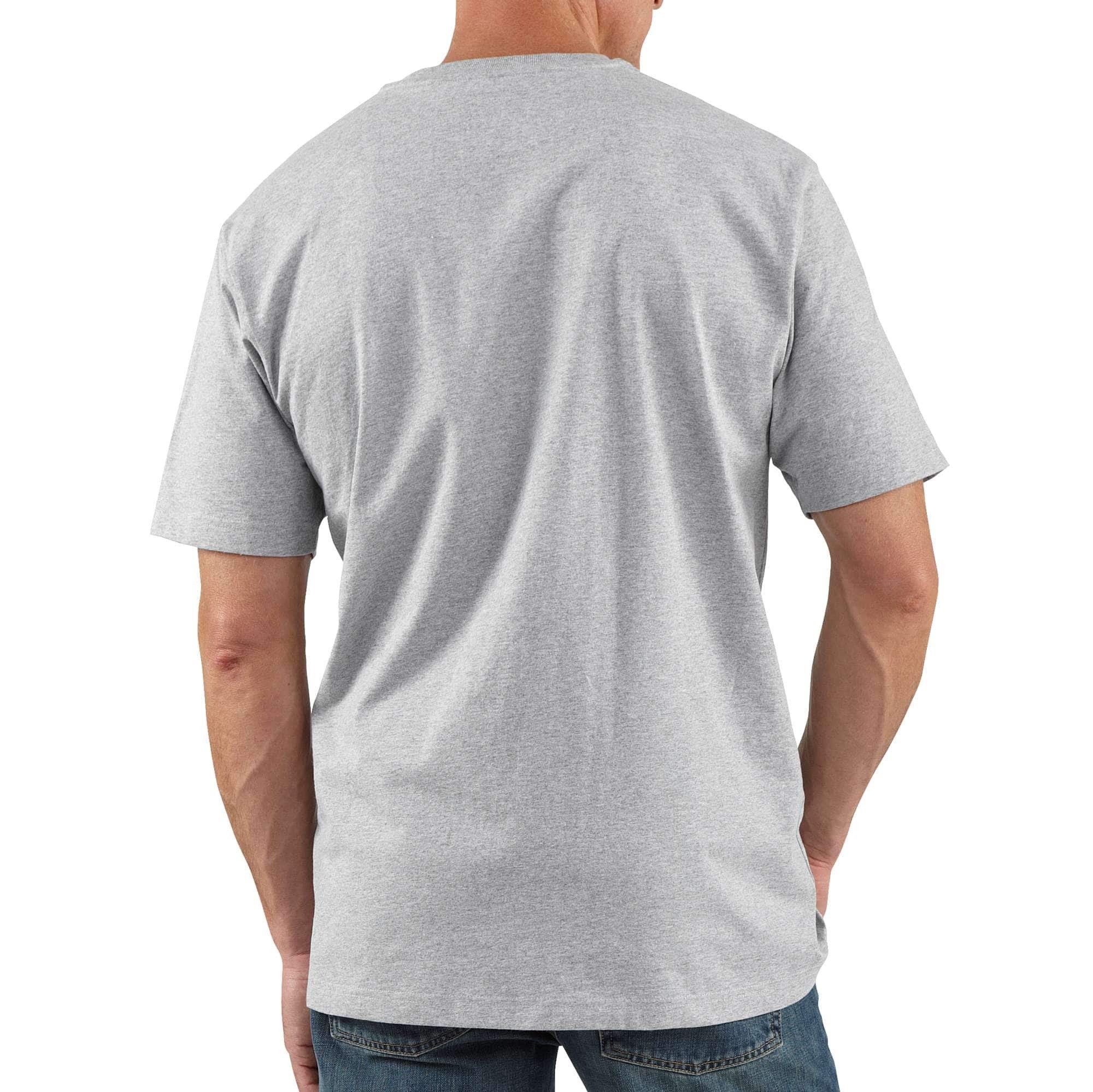 Loose Fit Heavyweight Short-Sleeve Pocket Henley T-Shirt