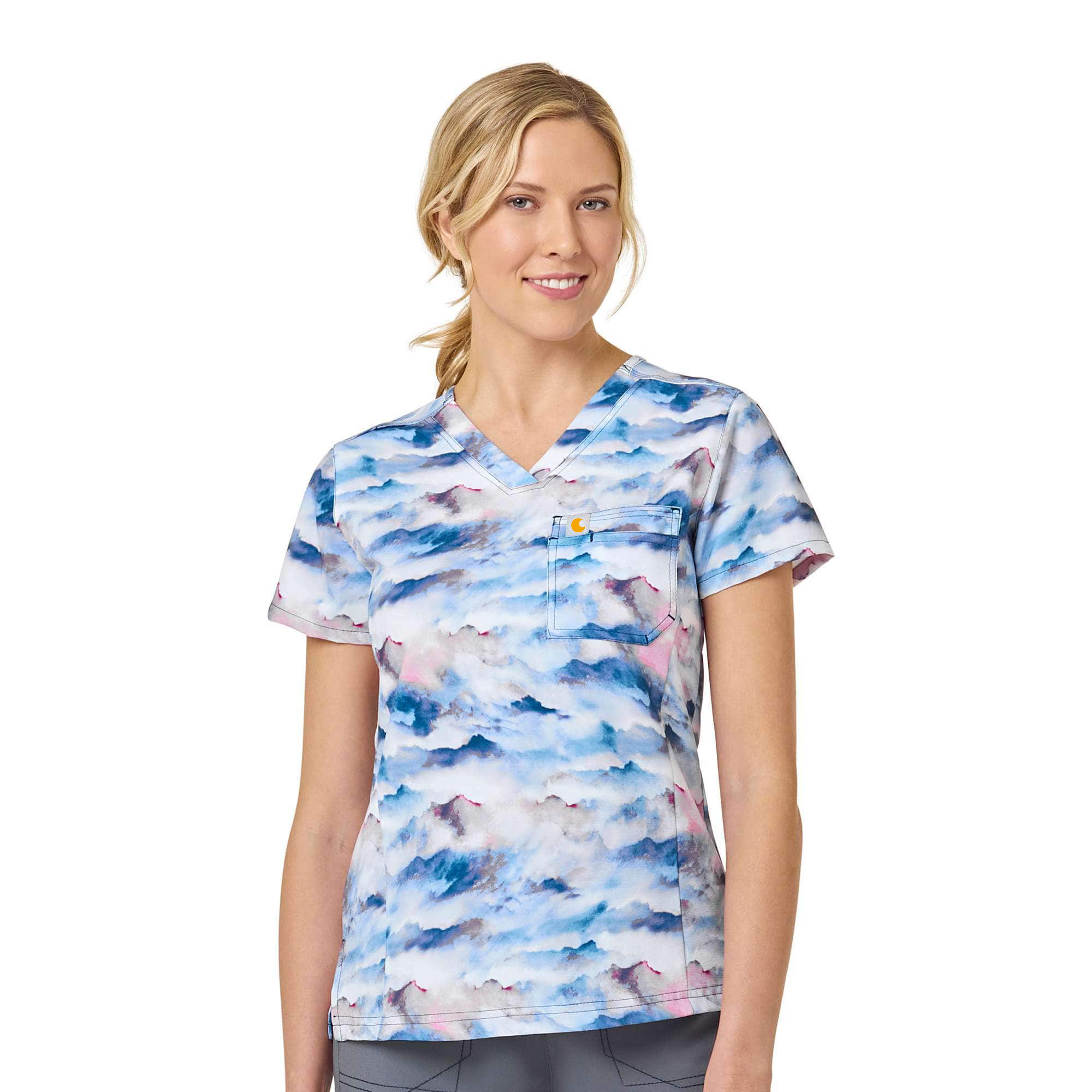 Women's Force Tuck-In Scrub Print Top
