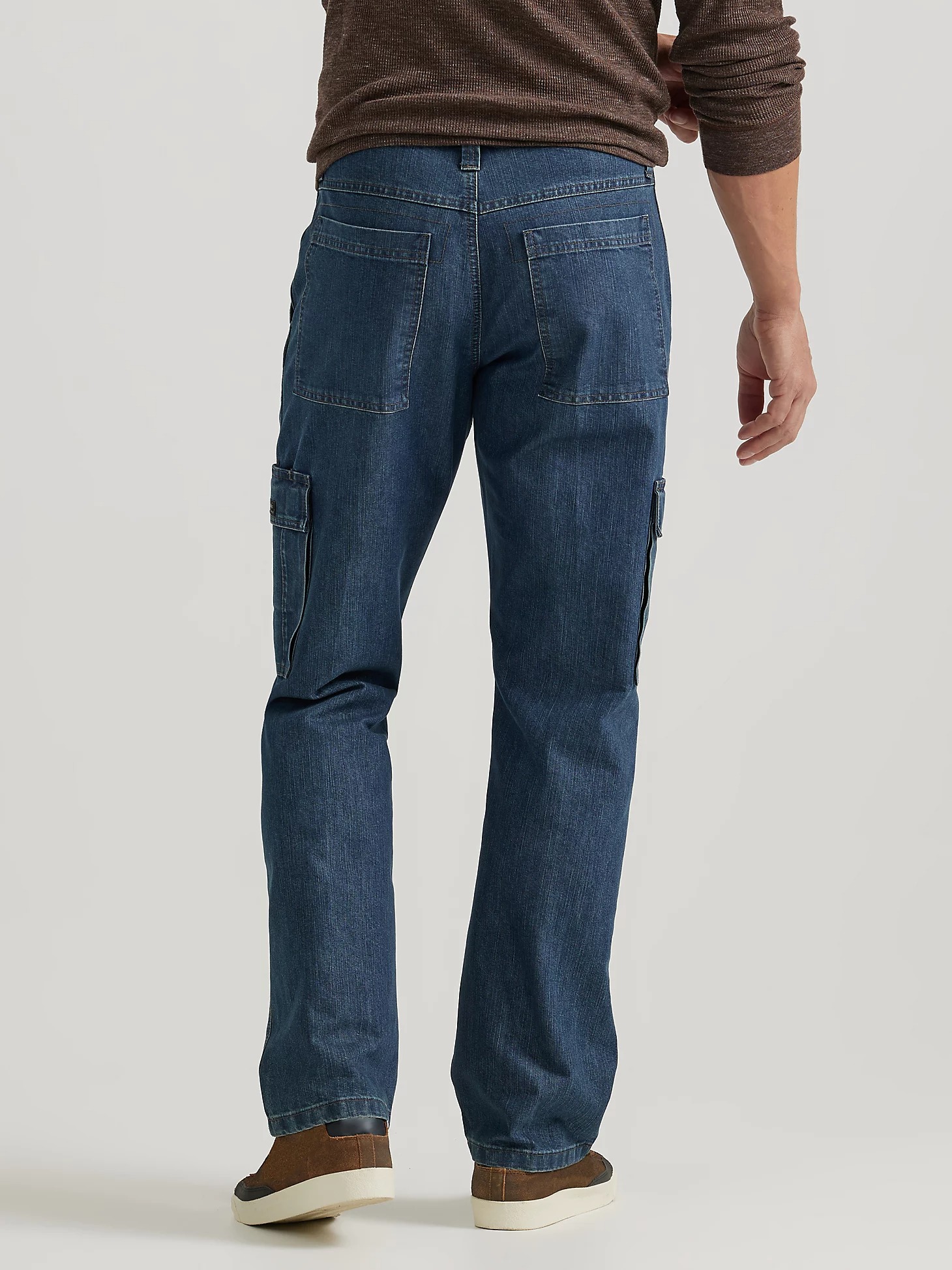 Denim Loose Fit Cargo Jean