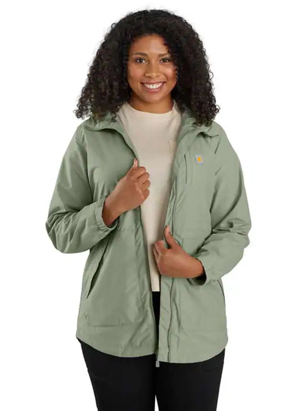 Women's Rain Jacket - Relaxed Fit - Lightweight - 1 Warm Rating