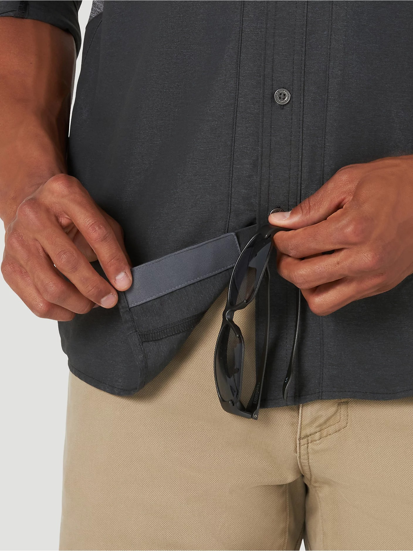 Men's Mix Material Shirt