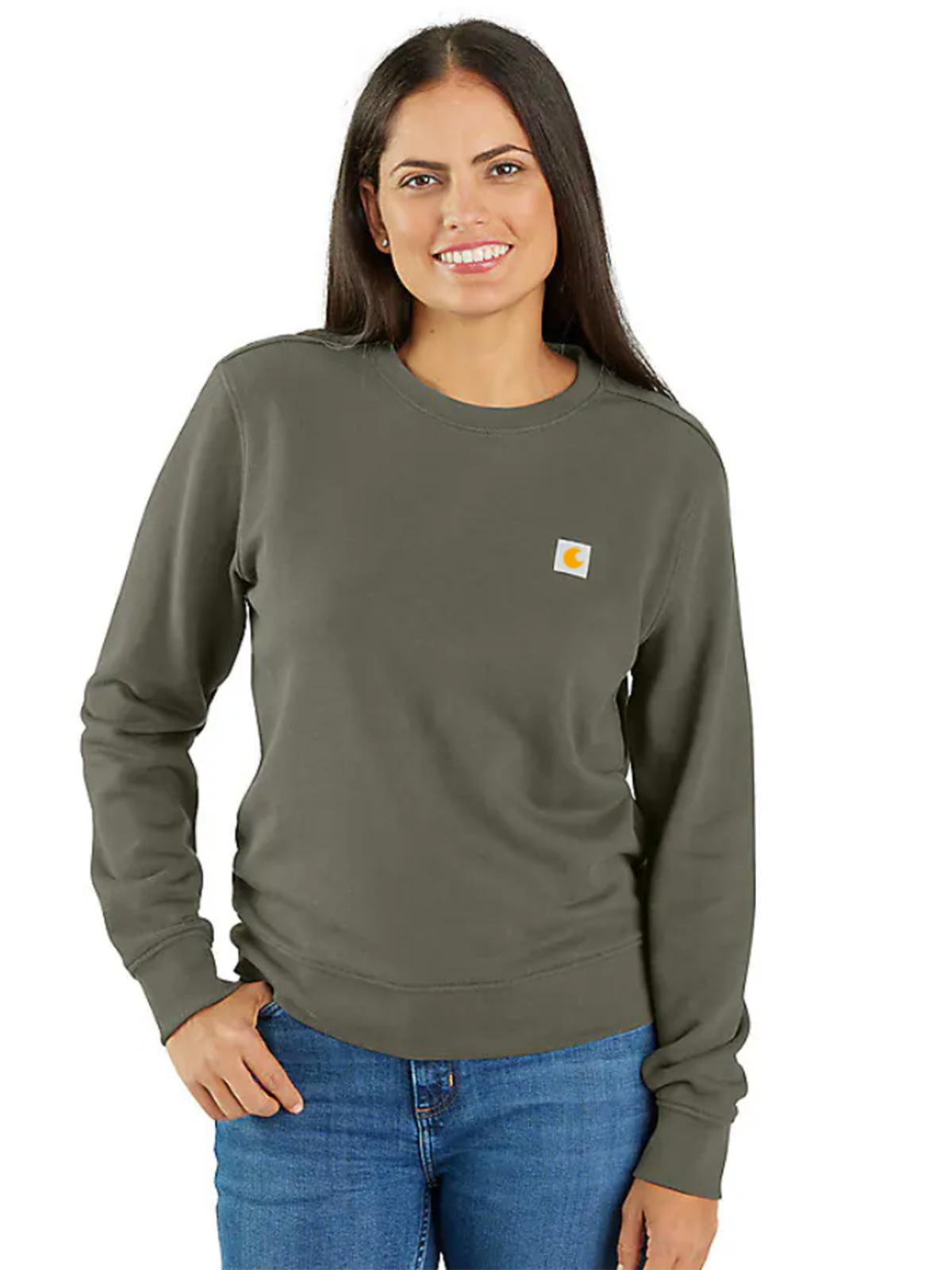 Women's TENCEL Fiber Series Relaxed Fit French Terry Crewneck Sweatshirt