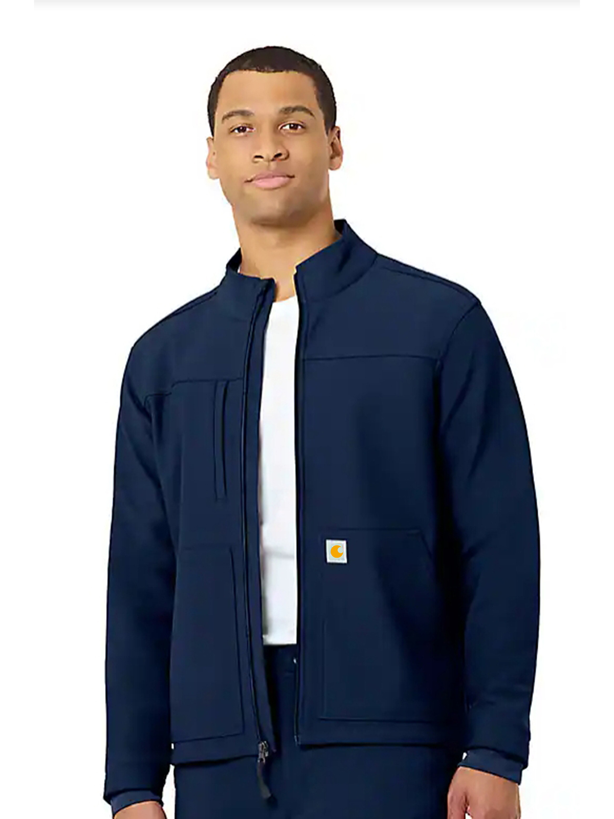Rugged Flex Peak Bonded Fleece Scrub Jacket