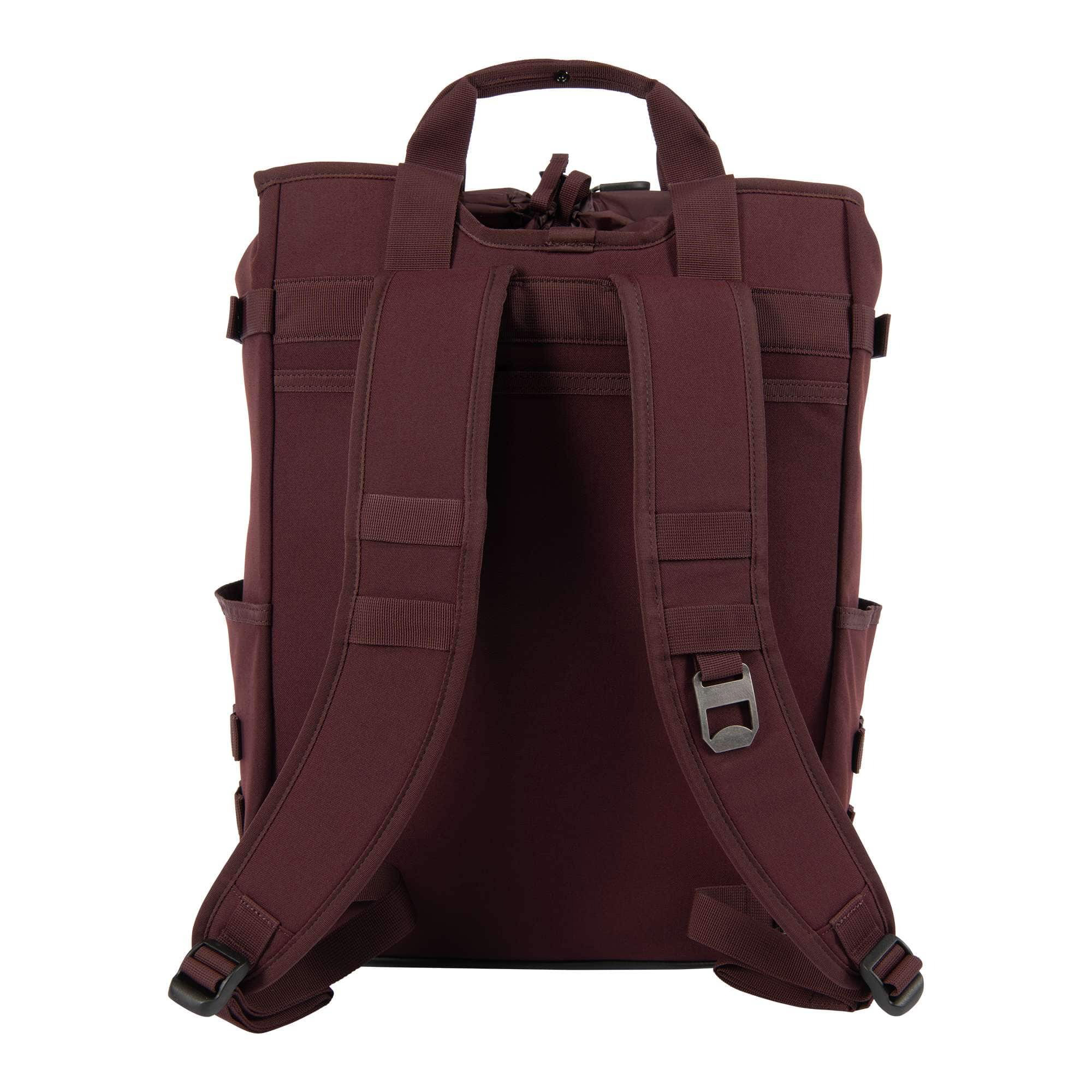 28L Nylon Cinch-Top Convertible Tote Backpack