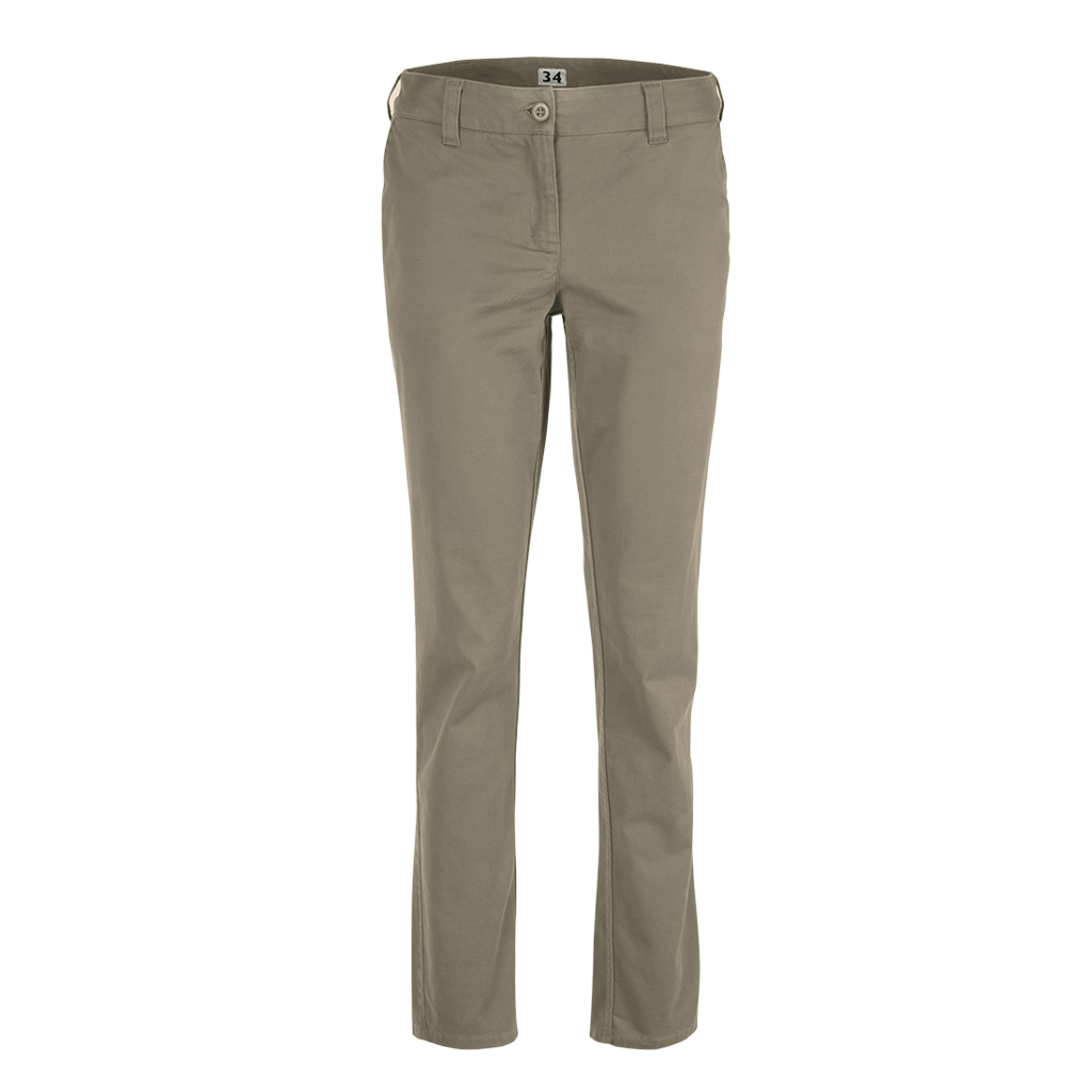 Stretch Women’s Flat Front Chino