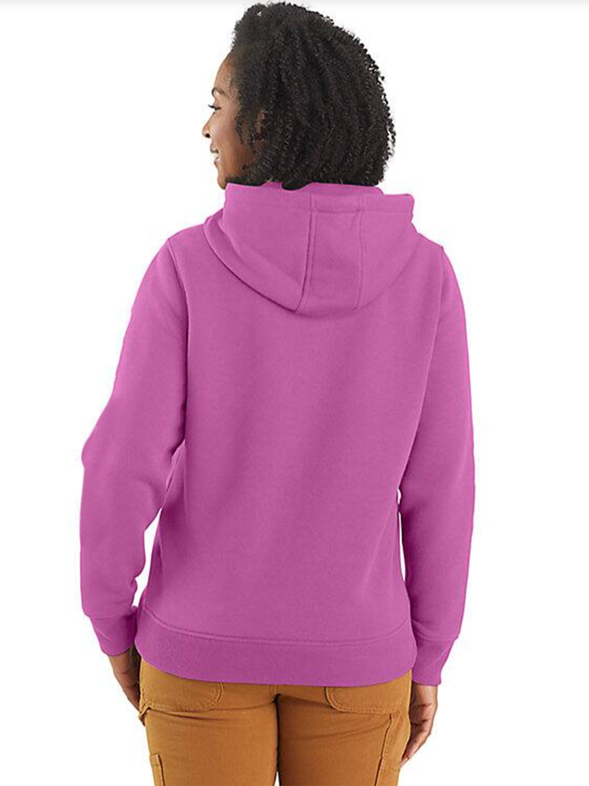 Women's Relaxed Fit Midweight Logo Sleeve Graphic Hoodie