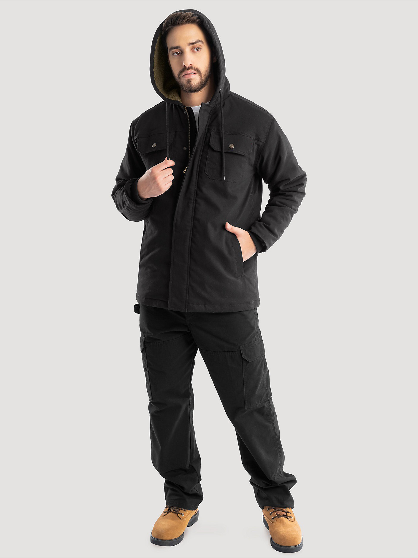 Sherpa Lined Shirt Jacket