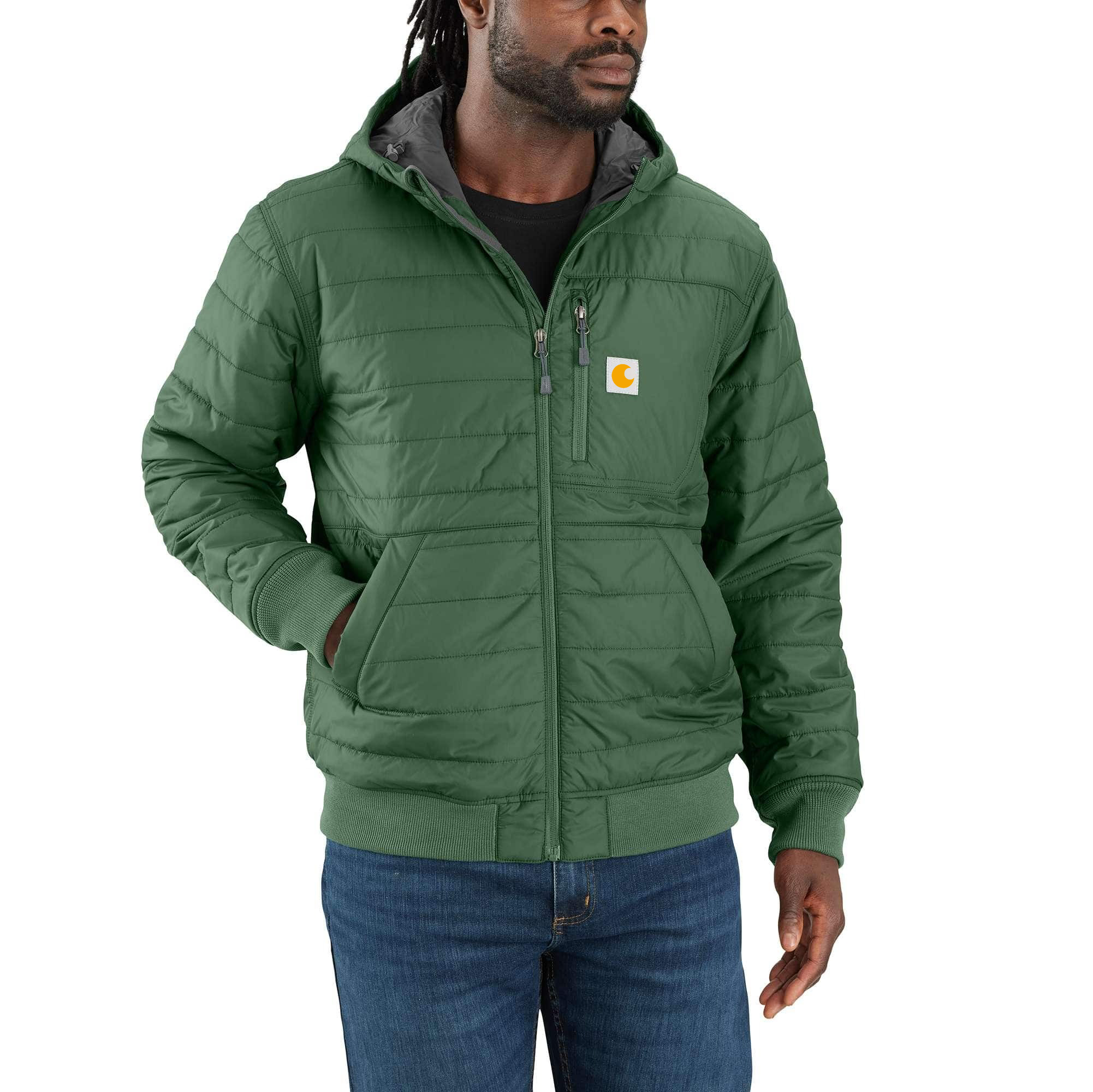 Rain Defender Relaxed Fit Lightweight Insulated Hooded Jacket - 3 Warmest Rating