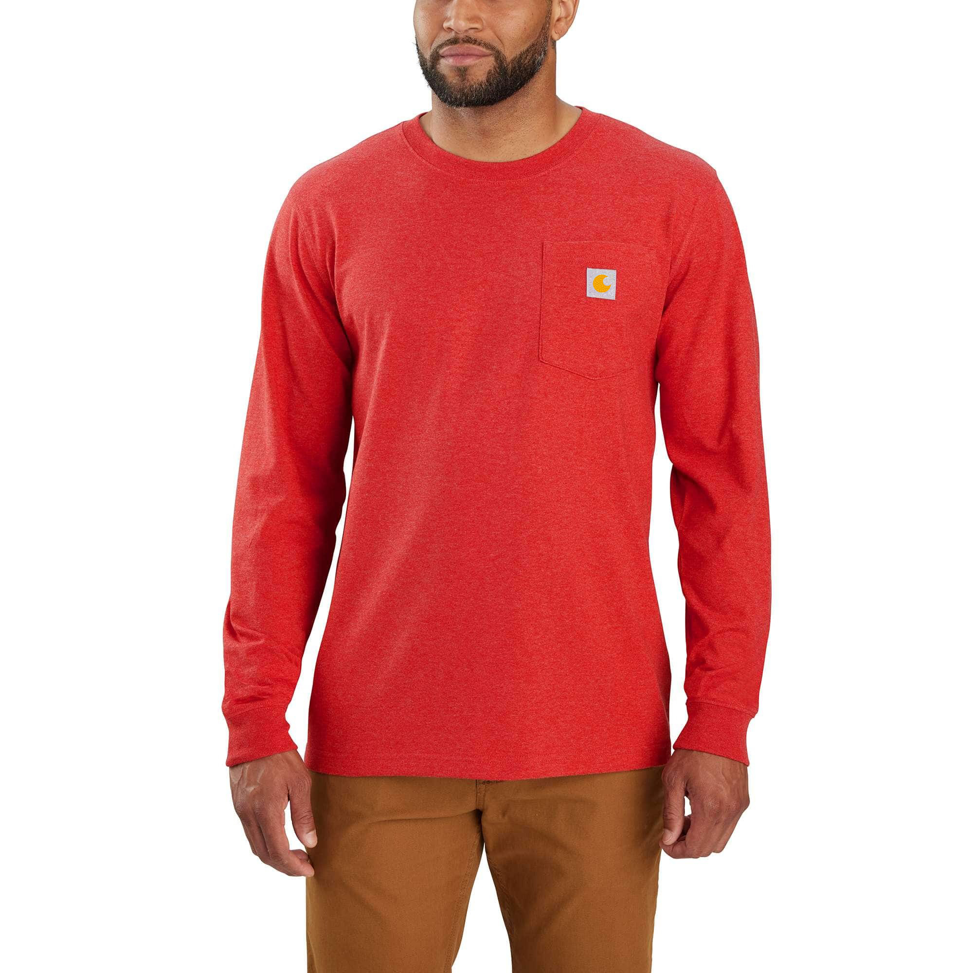 Relaxed Fit Heavyweight Long-Sleeve Pocket Snow Graphic T-Shirt