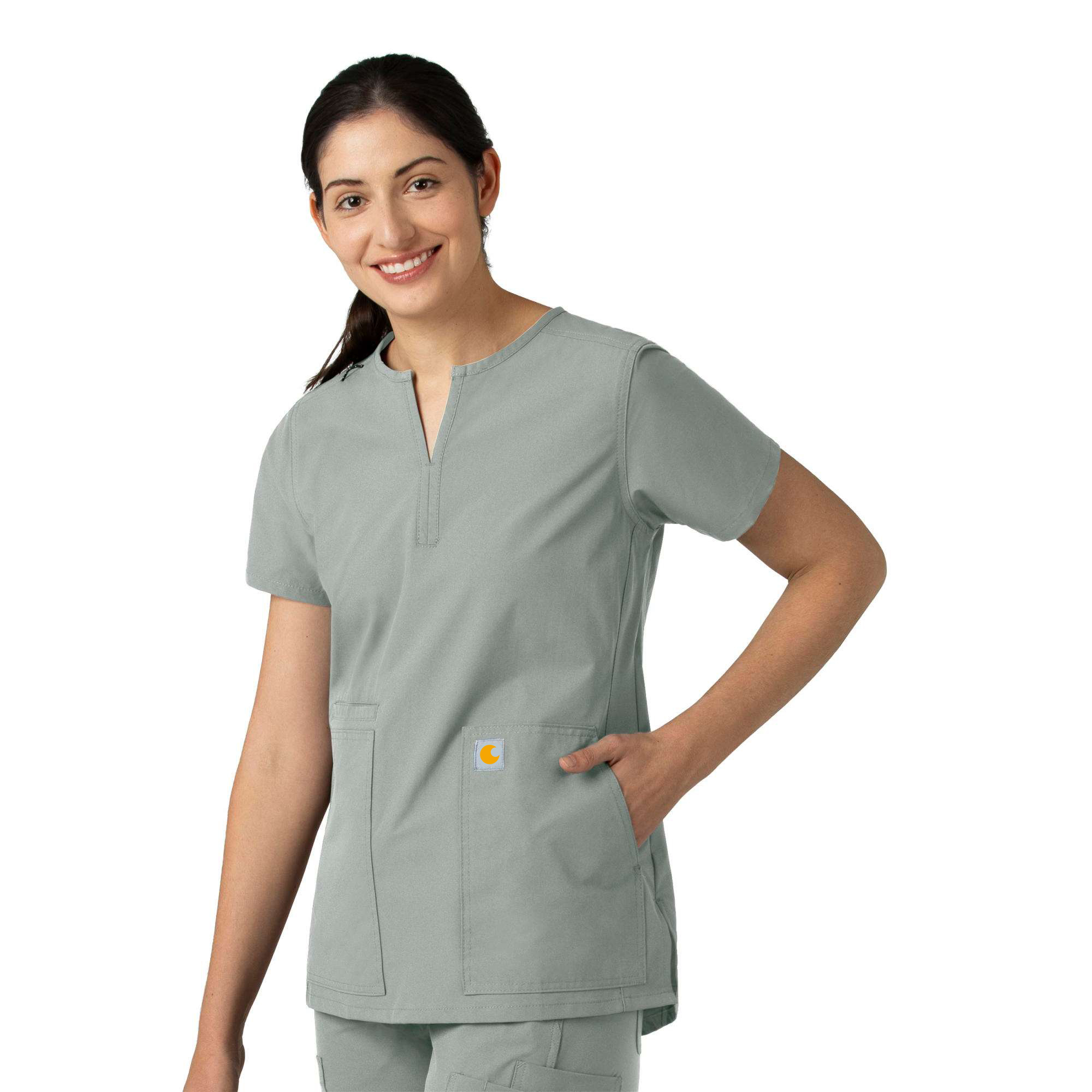 Women's Force Essentials Notch Neck Tunic Scrub Top