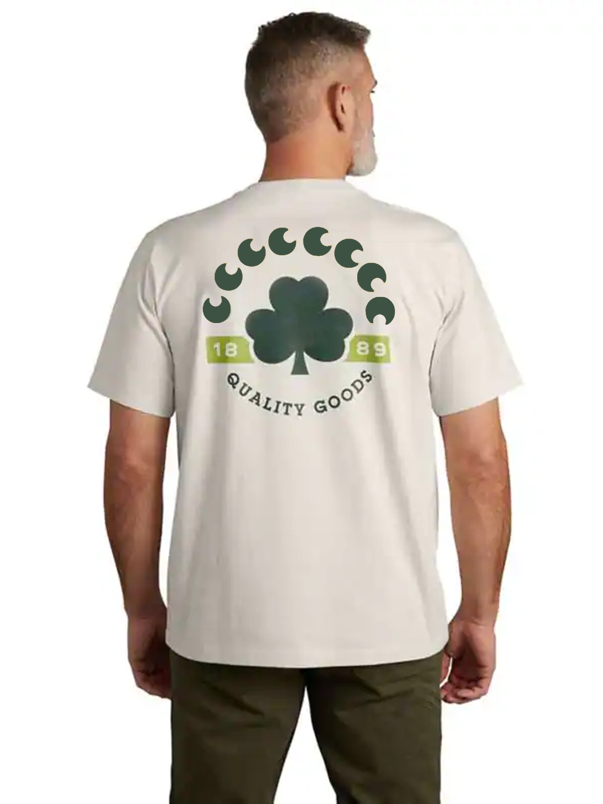 Relaxed Fit Heavyweight Short-Sleeve Pocket Shamrock Graphic T-Shirt