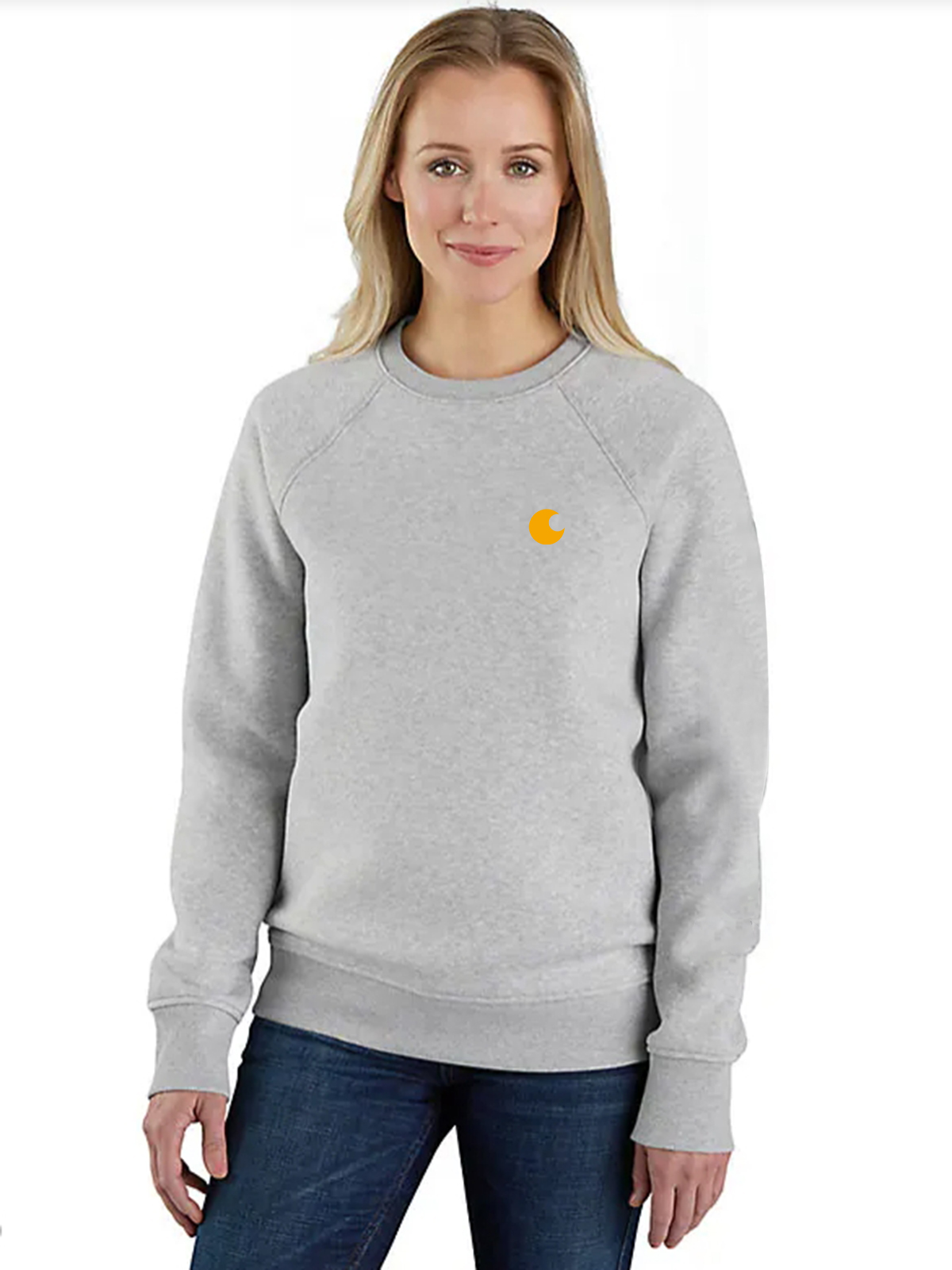 Women's Relaxed Fit Midweight Graphic Crewneck Sweatshirt