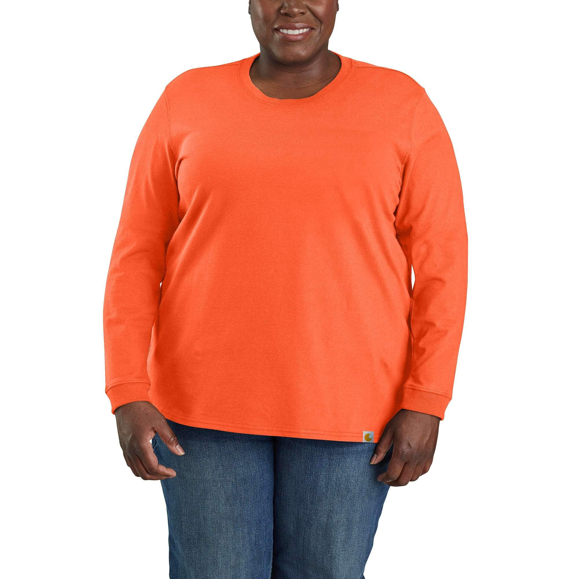 Women's Loose Fit Heavyweight Long-Sleeve Pocket T-Shirt