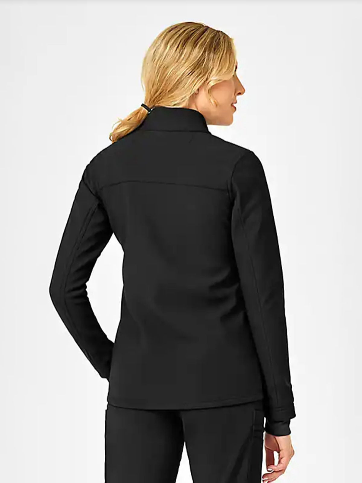 Women's Rugged Flex Peak Bonded Fleece Scrub Jacket