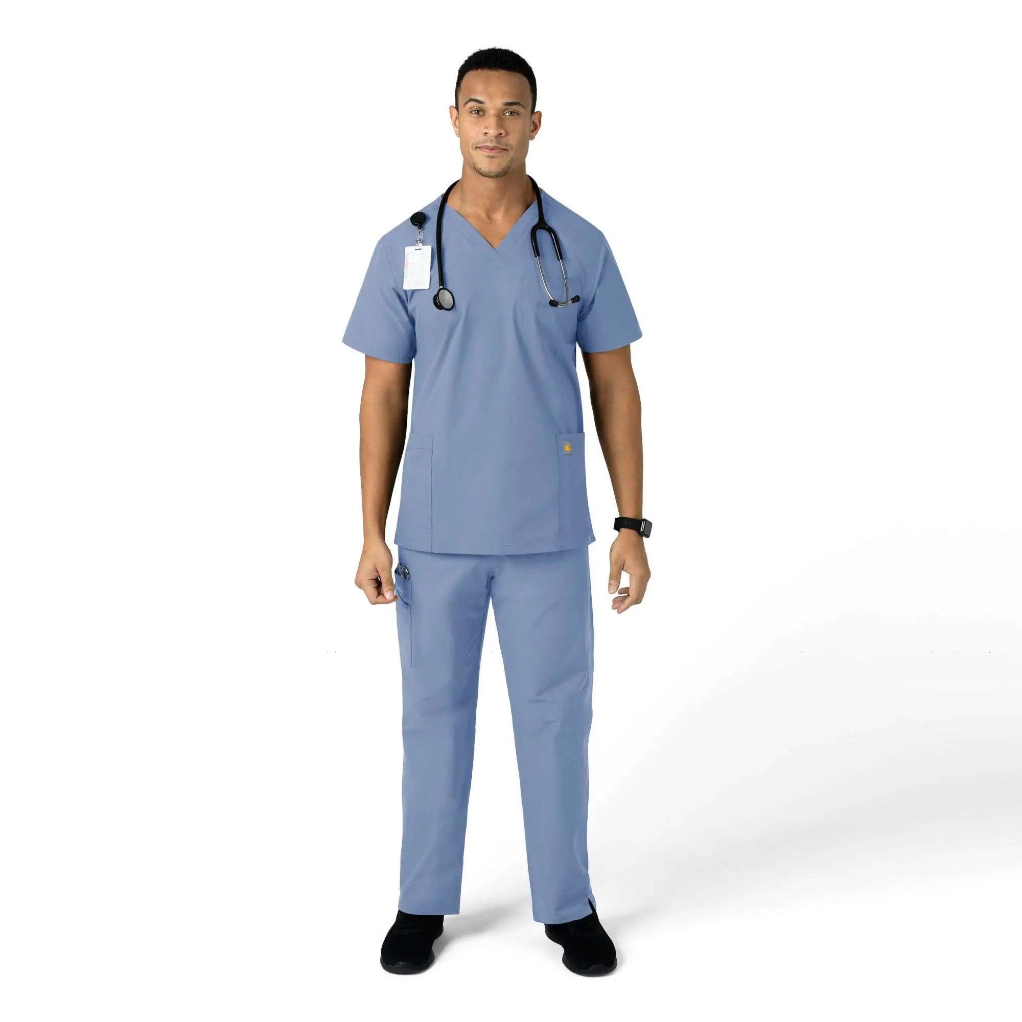 Unisex Force Essentials Elastic Waist Cargo Scrub Pant